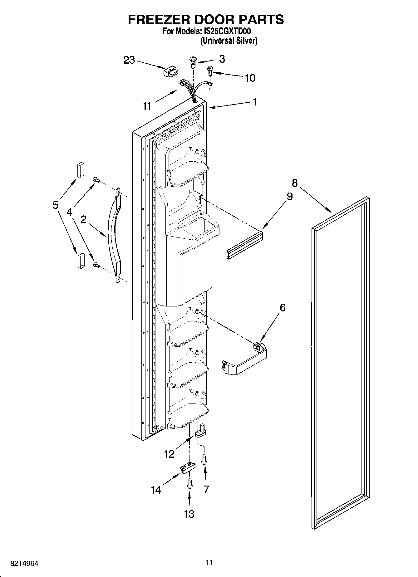 07 - FREEZER DOOR PARTS
