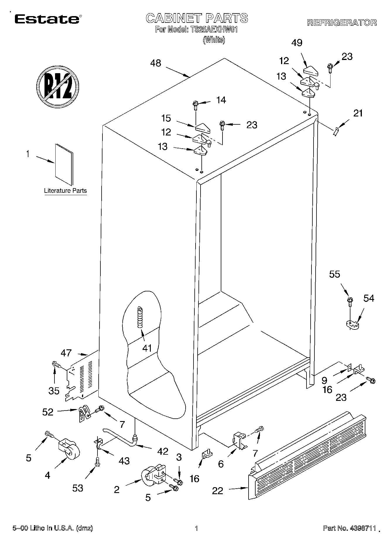 01 - CABINET, LITERATURE