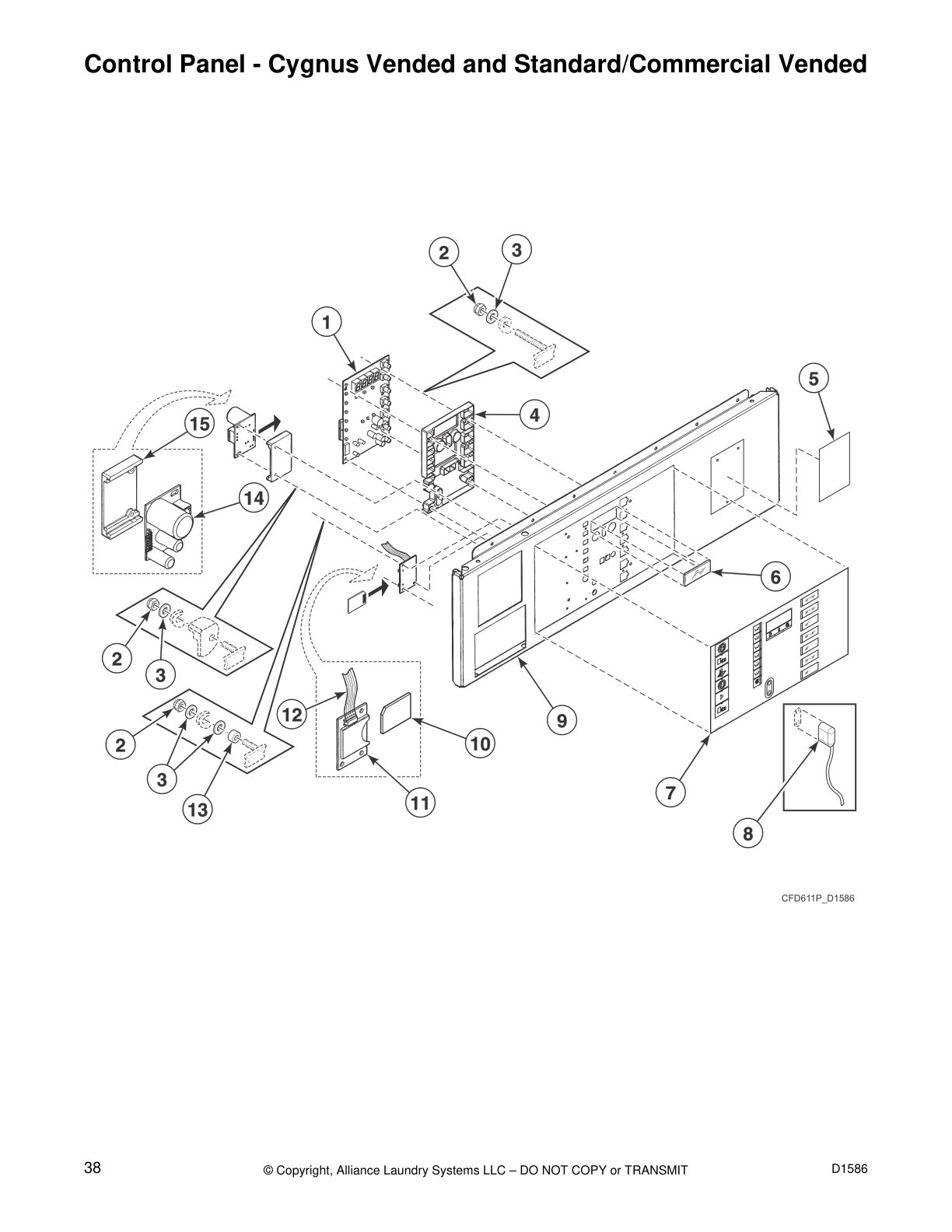 Control Panel - Cygnus Vended and Standard/Commercial Vended