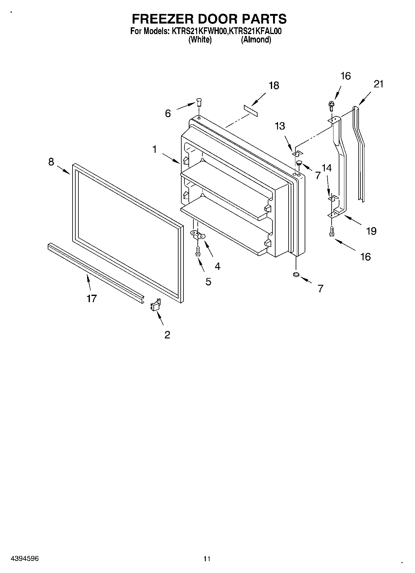 06 - FREEZER DOOR, OPTIONAL
