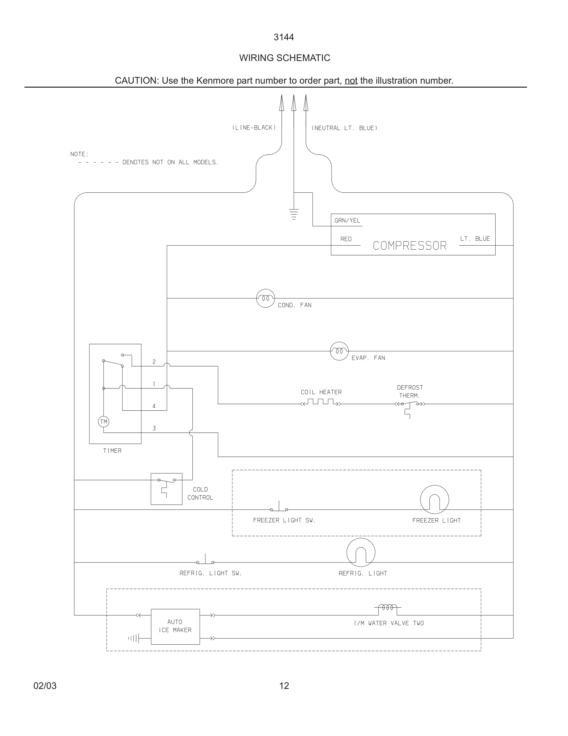 12 - WIRING SCHEMATIC