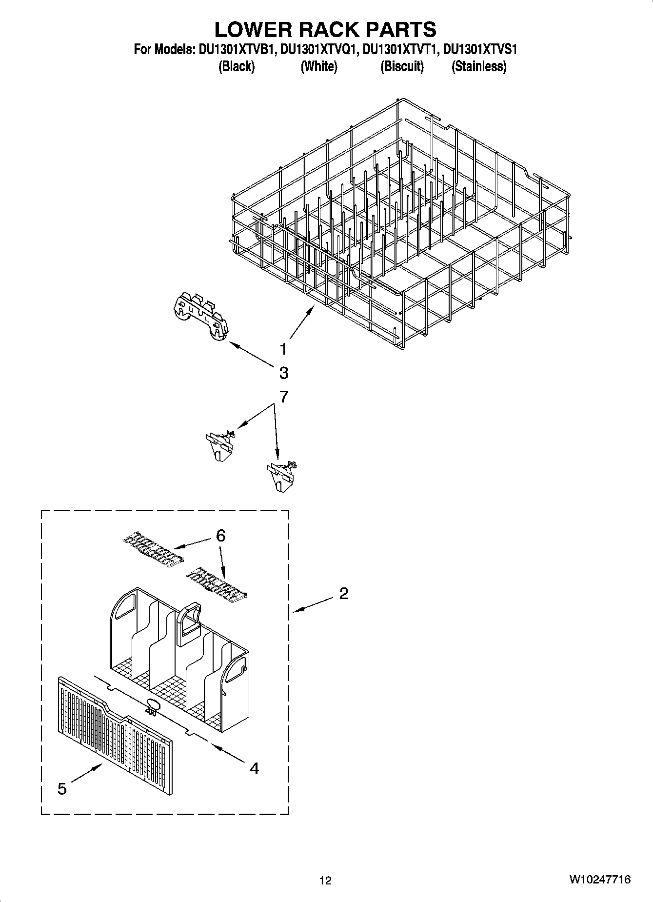 10 - LOWER RACK PARTS