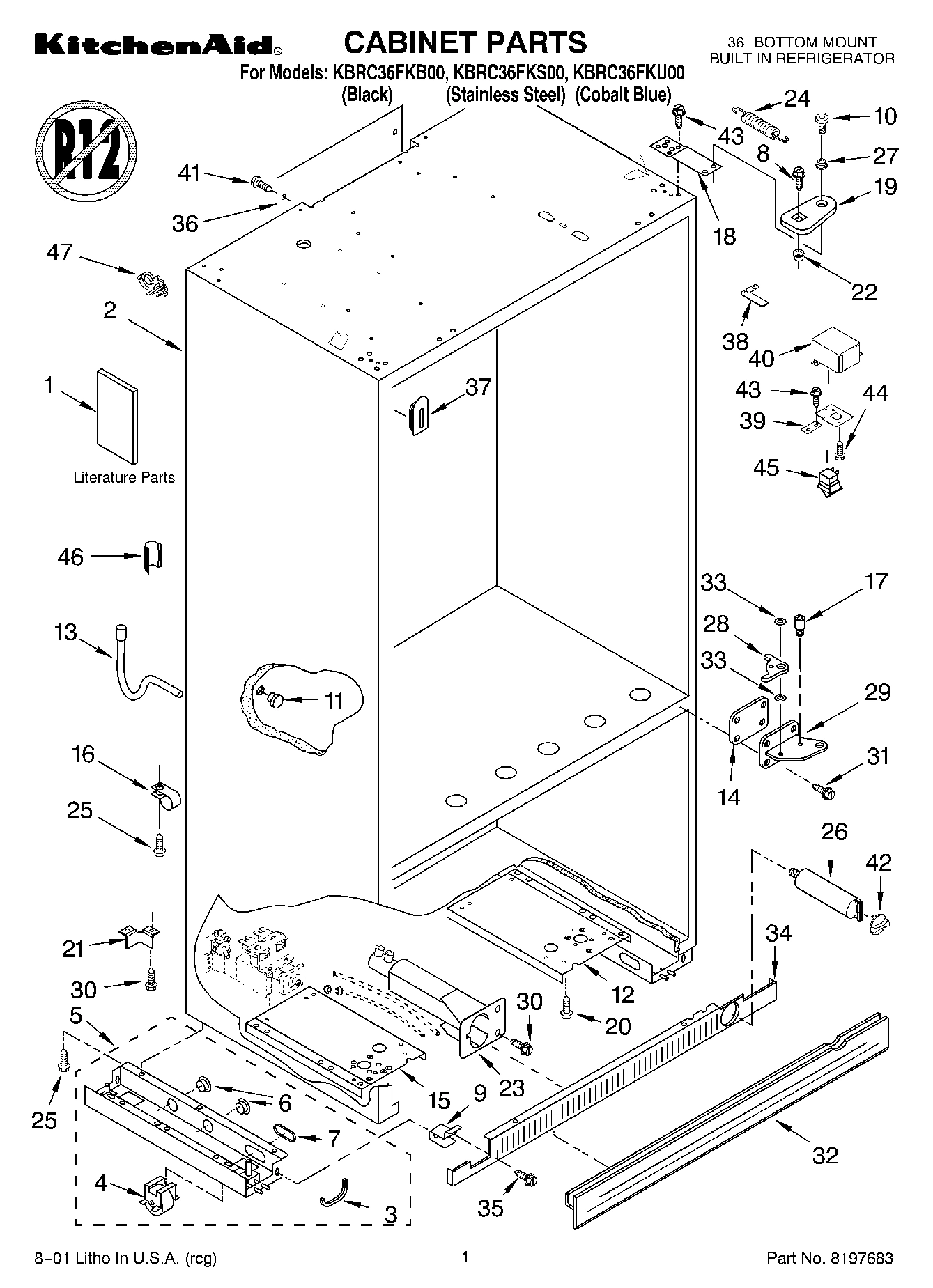 01 - CABINET, LITERATURE