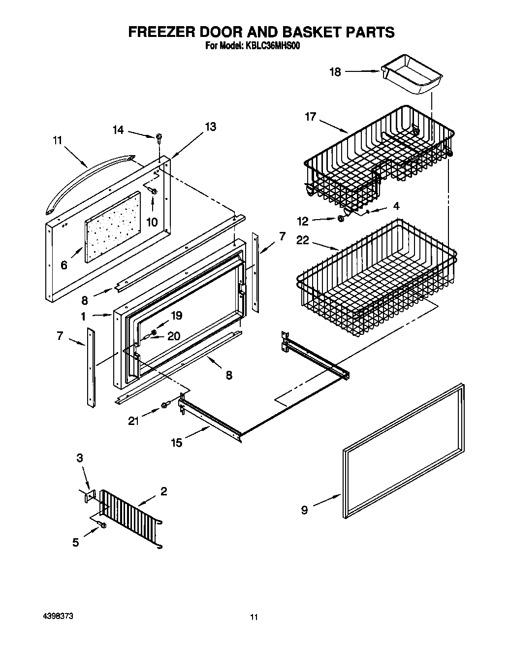 07 - FREEZER DOOR AND BASKET