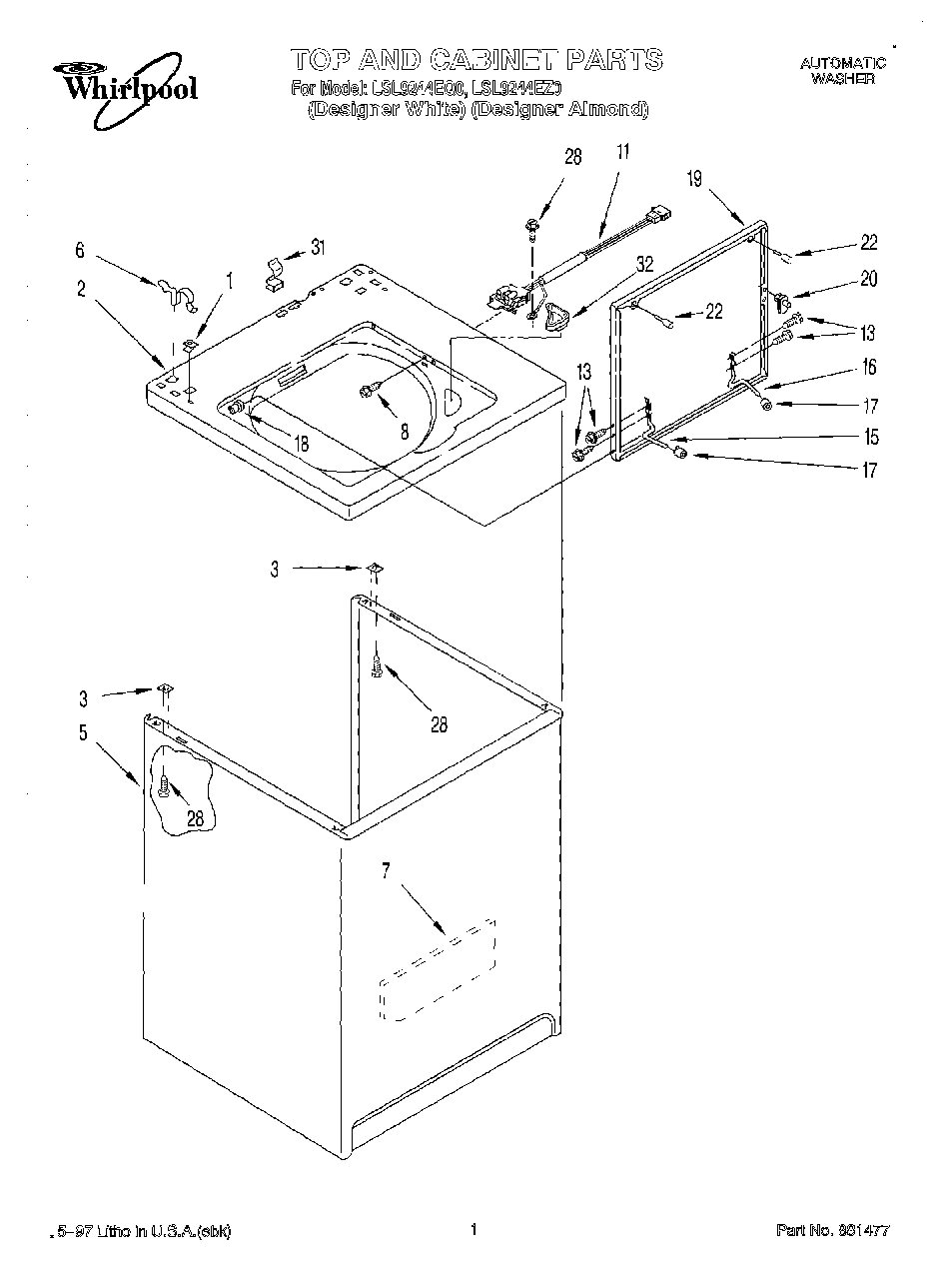 01 - TOP AND CABINET
