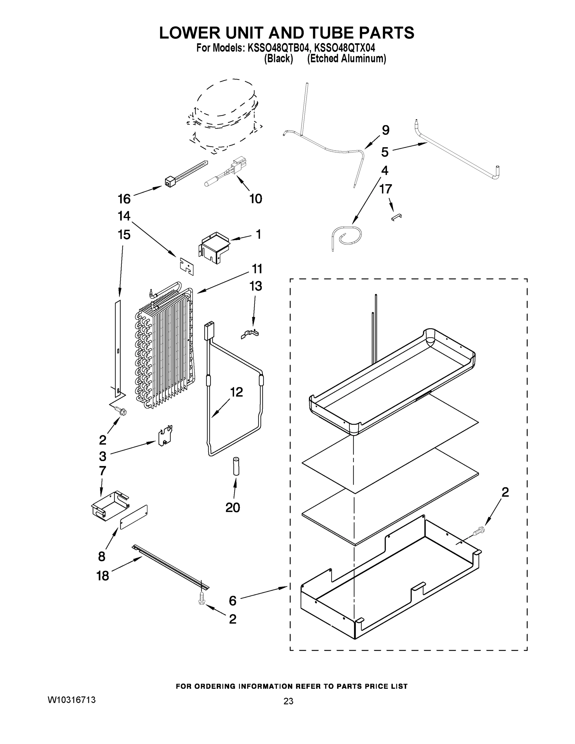 14 - LOWER UNIT AND TUBE PARTS