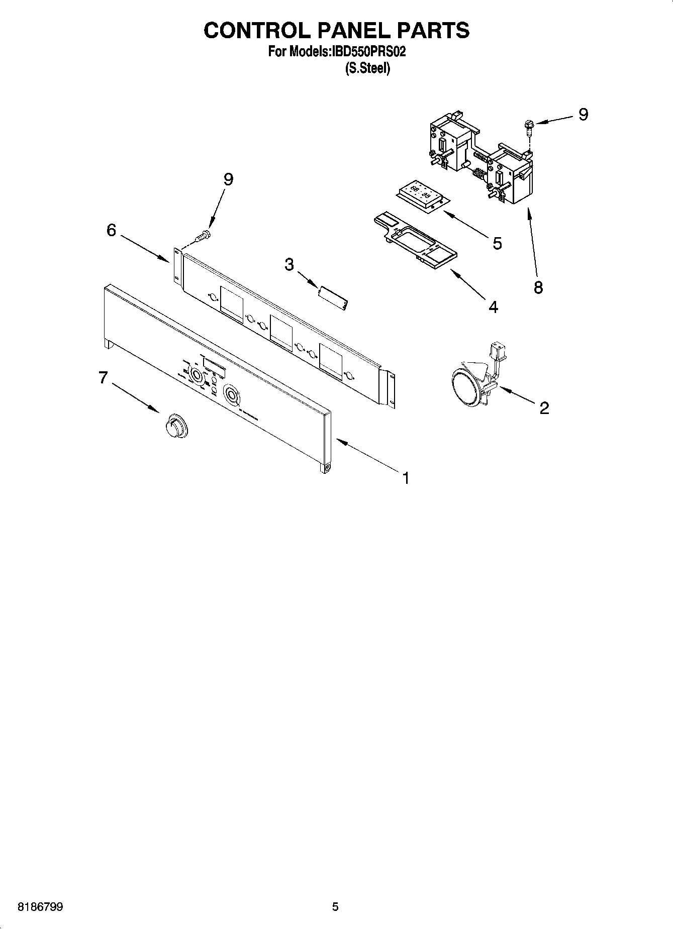 04 - CONTROL PANEL PARTS