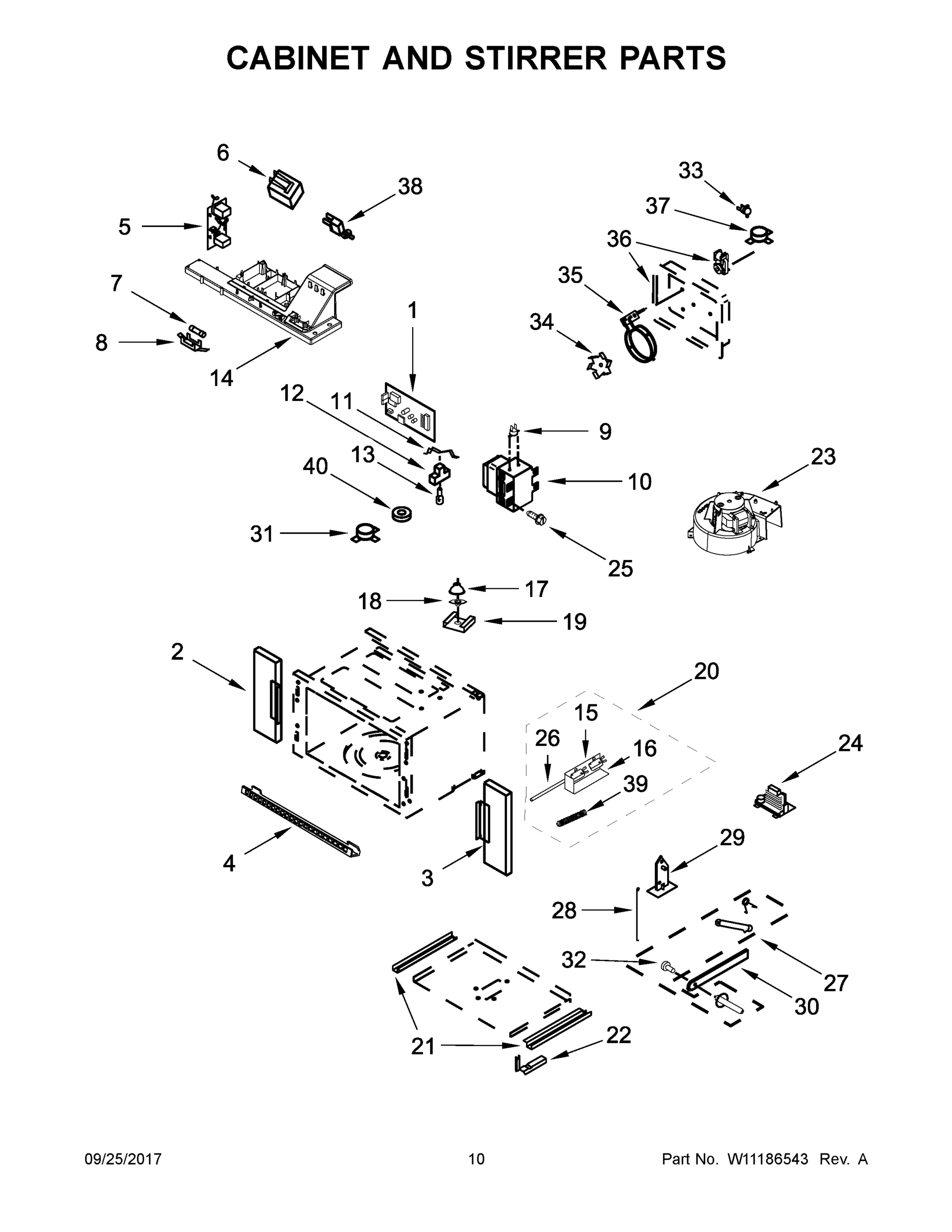 06 - CABINET AND STIRRER PARTS