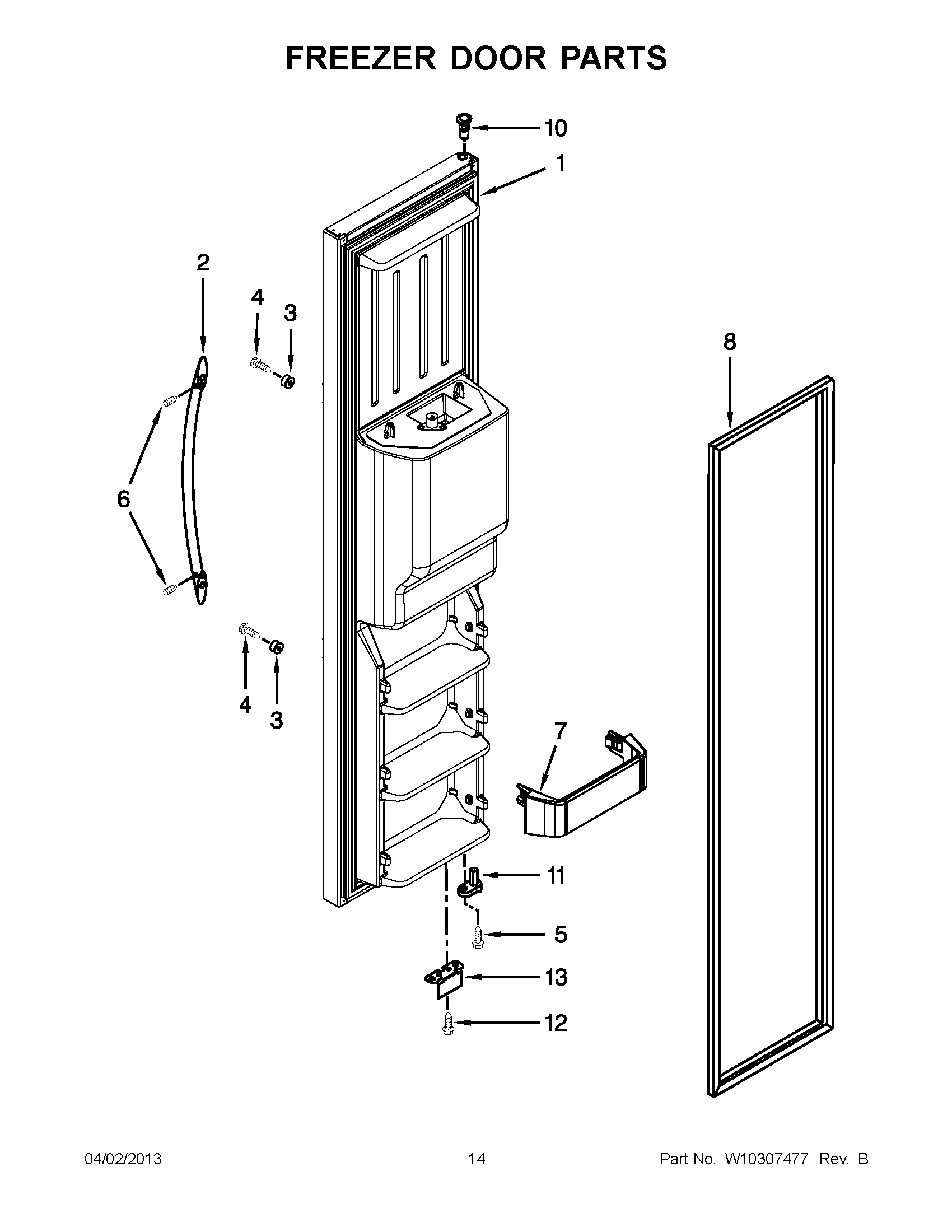 07 - FREEZER DOOR PARTS