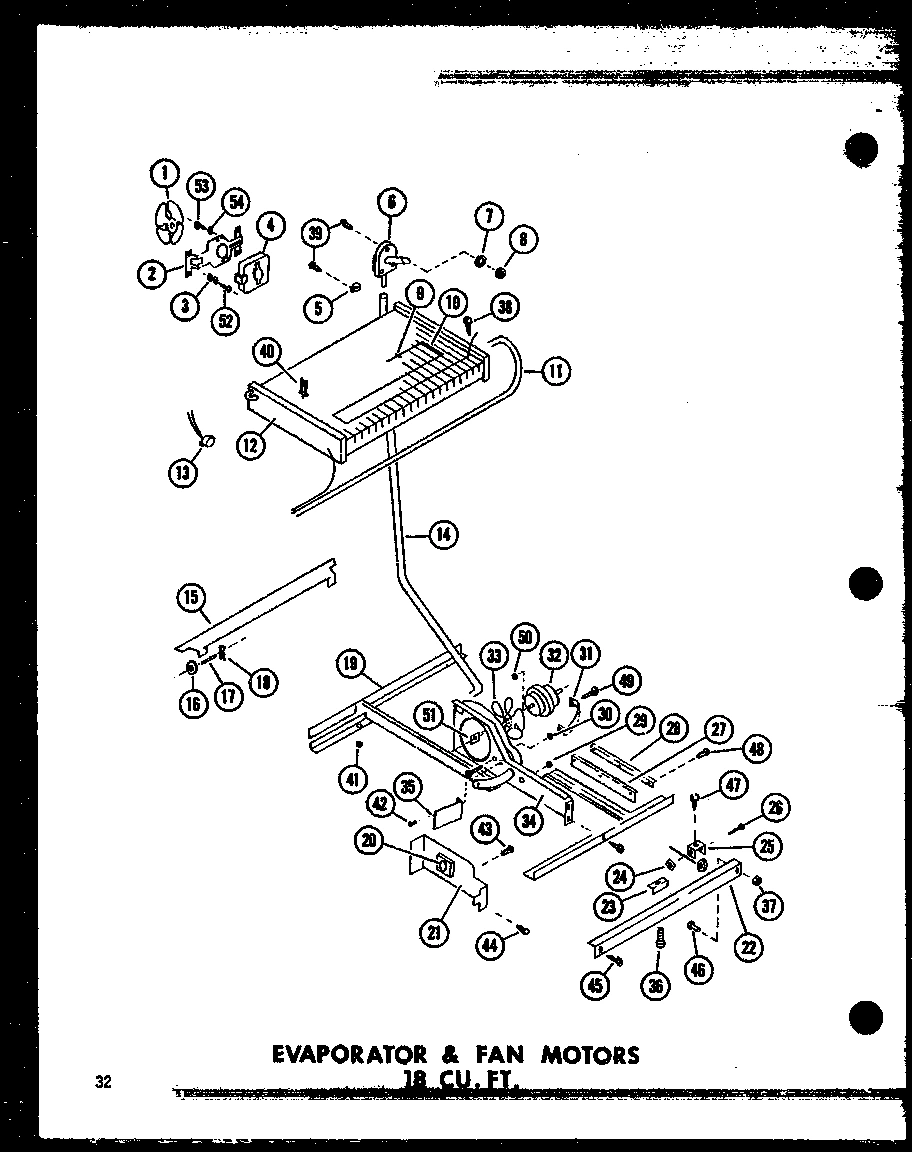 03 - EVAP & FAN MOTORS 18 CU. FT.