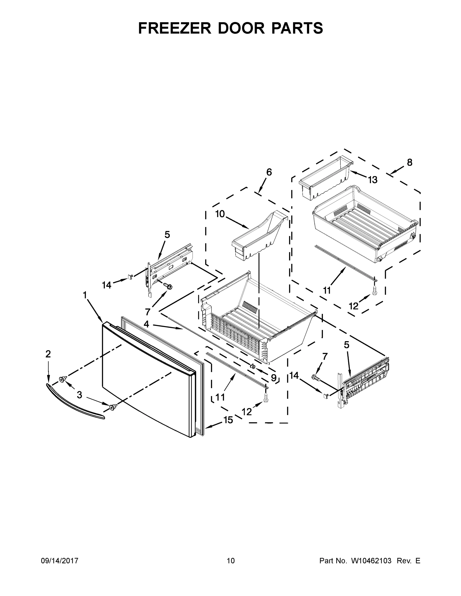 06 - FREEZER DOOR PARTS