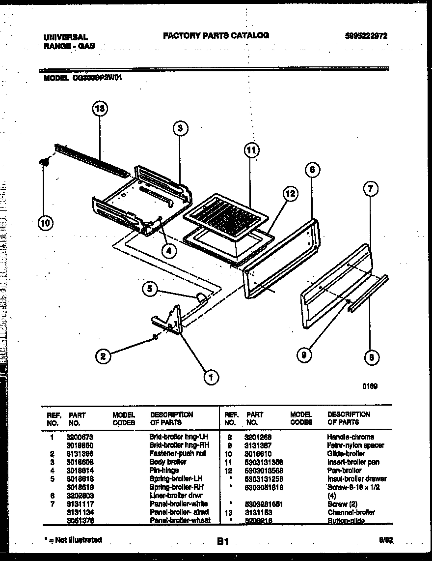 05 - BROILER DRAWER PARTS