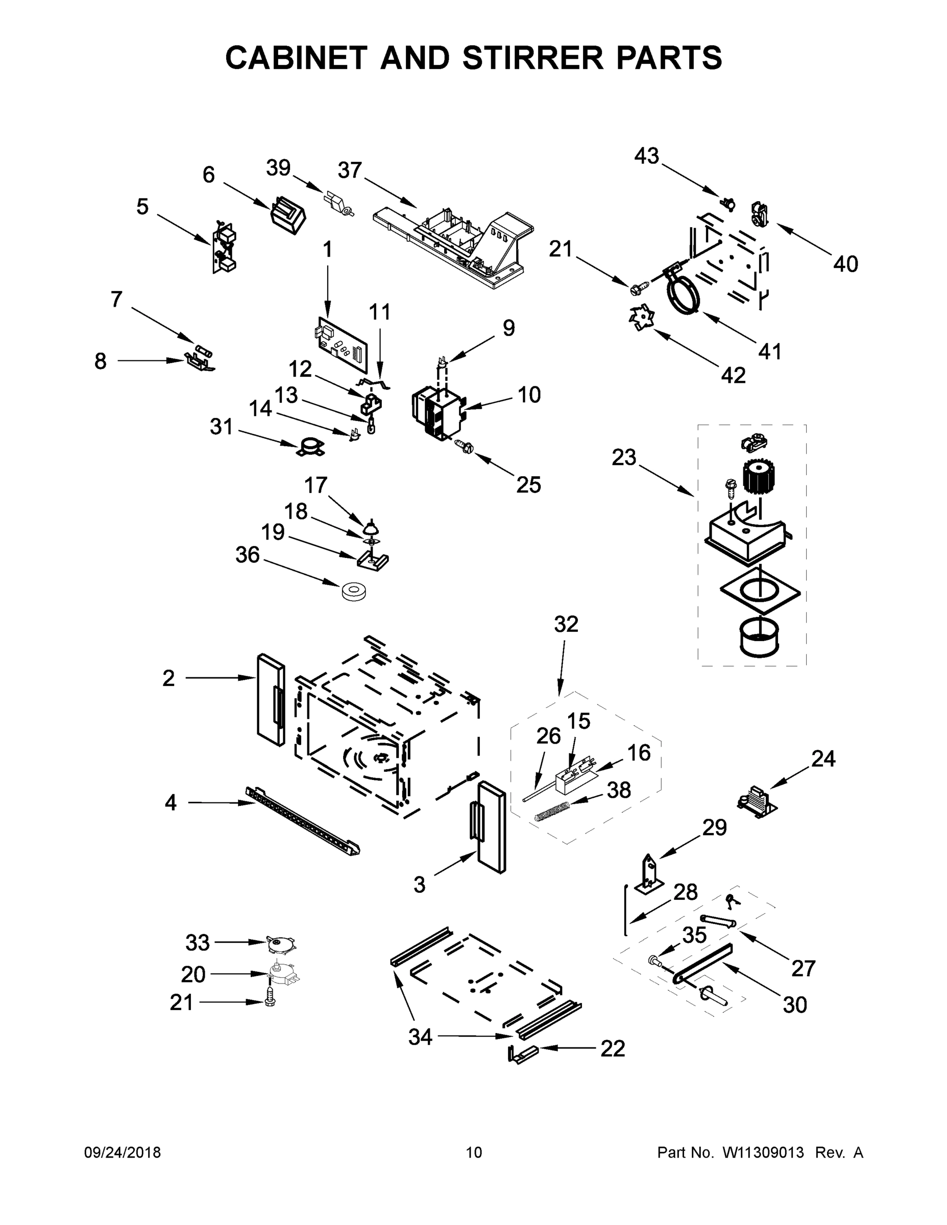 06 - CABINET AND STIRRER PARTS
