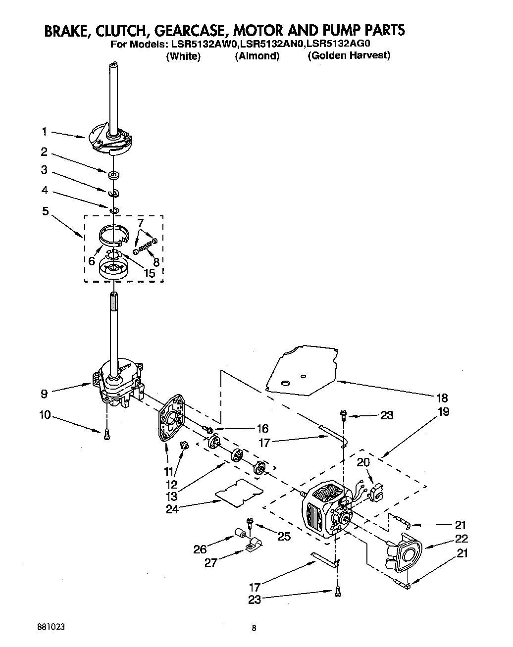 06 - BRAKE, CLUTCH, GEARCASE, MOTOR AND PUMP