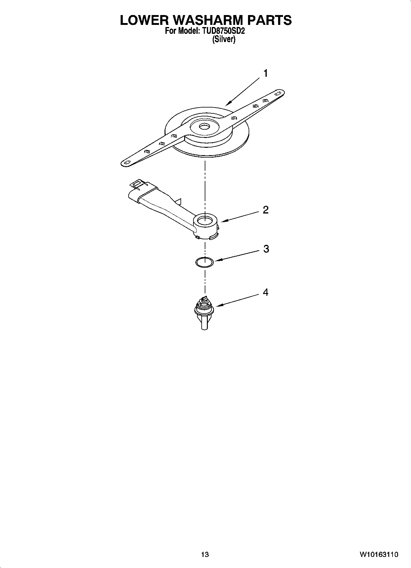 11 - LOWER WASHARM PARTS, OPTIONAL PARTS (NOT INCLUDED)