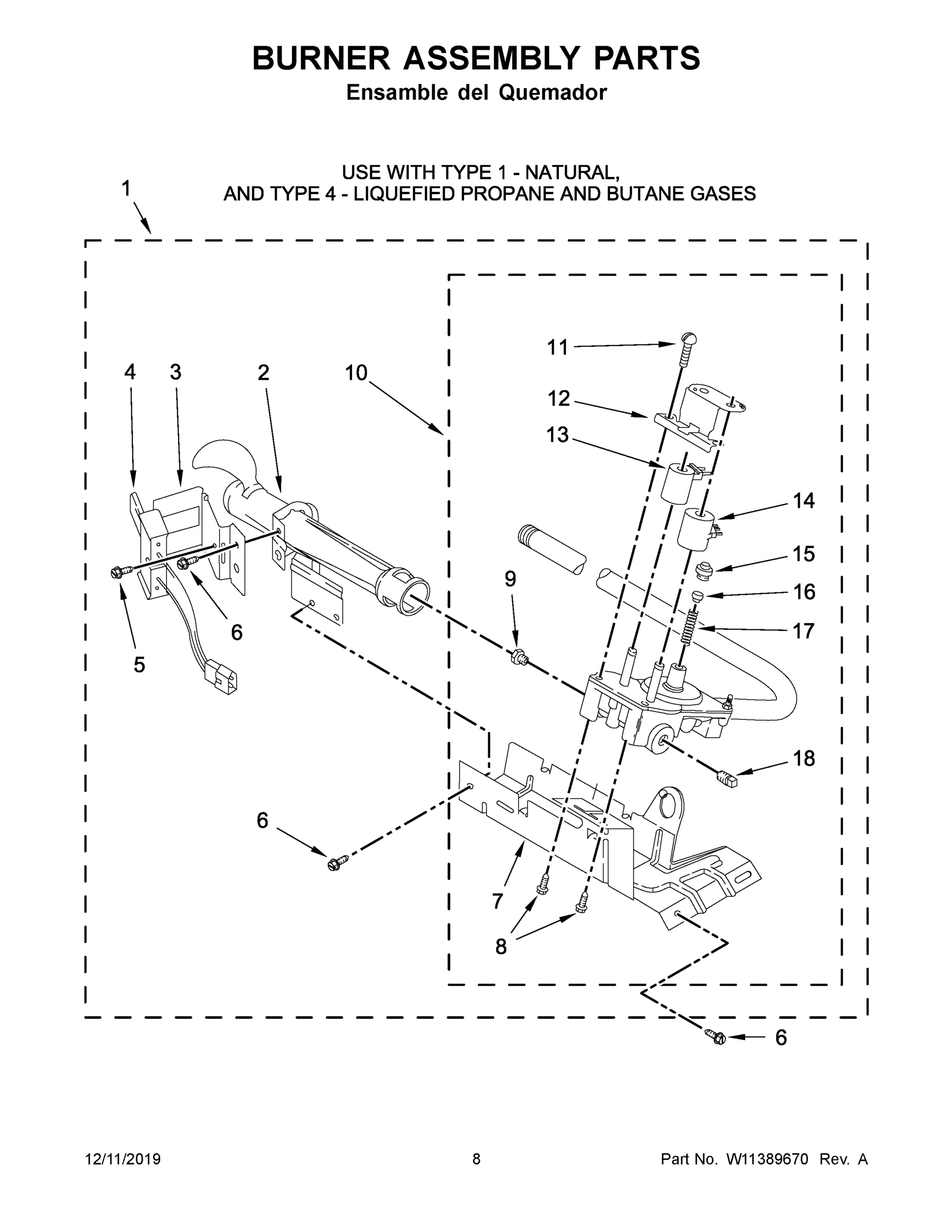 05 - BURNER ASSEMBLY PARTS