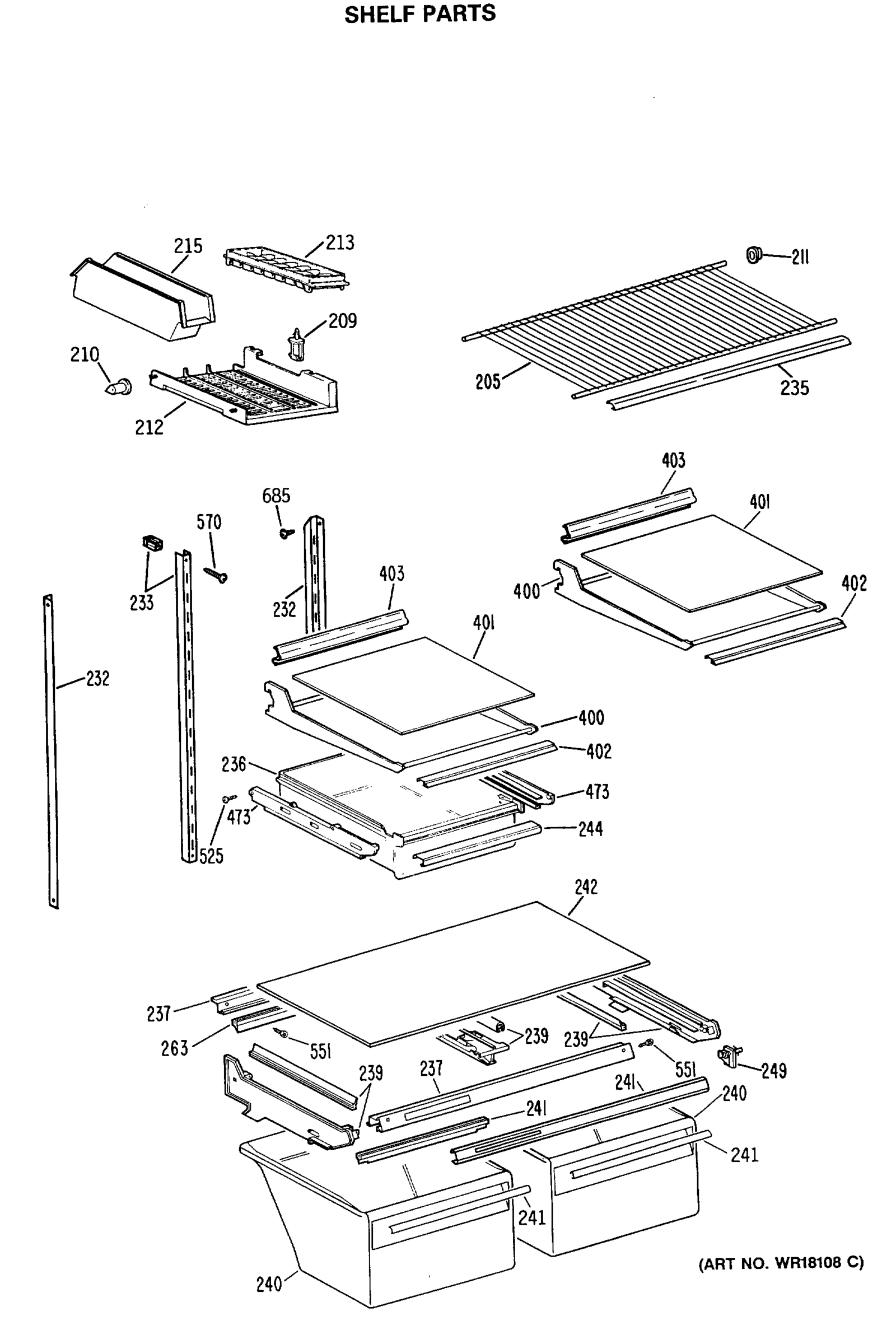 SHELF PARTS