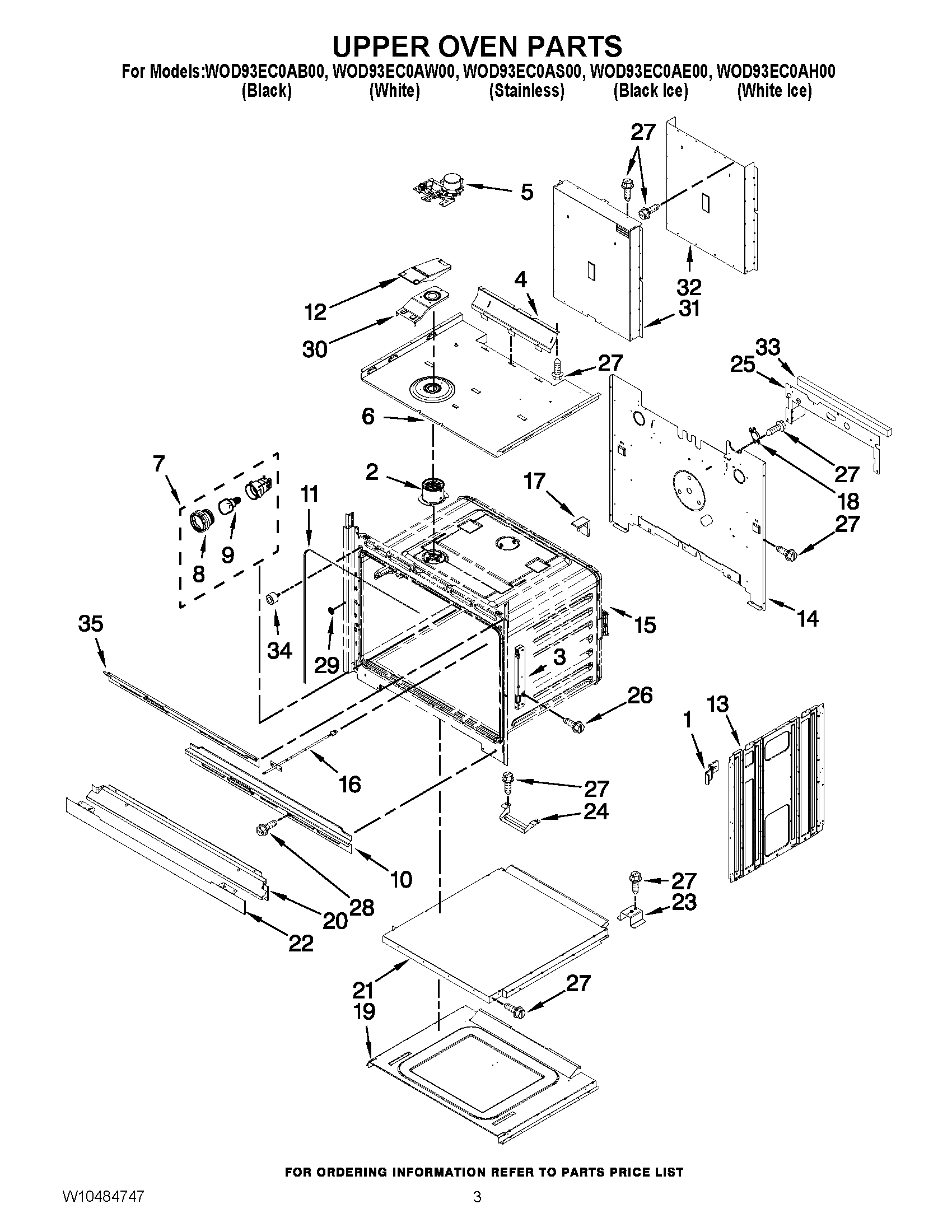 02 - UPPER OVEN PARTS