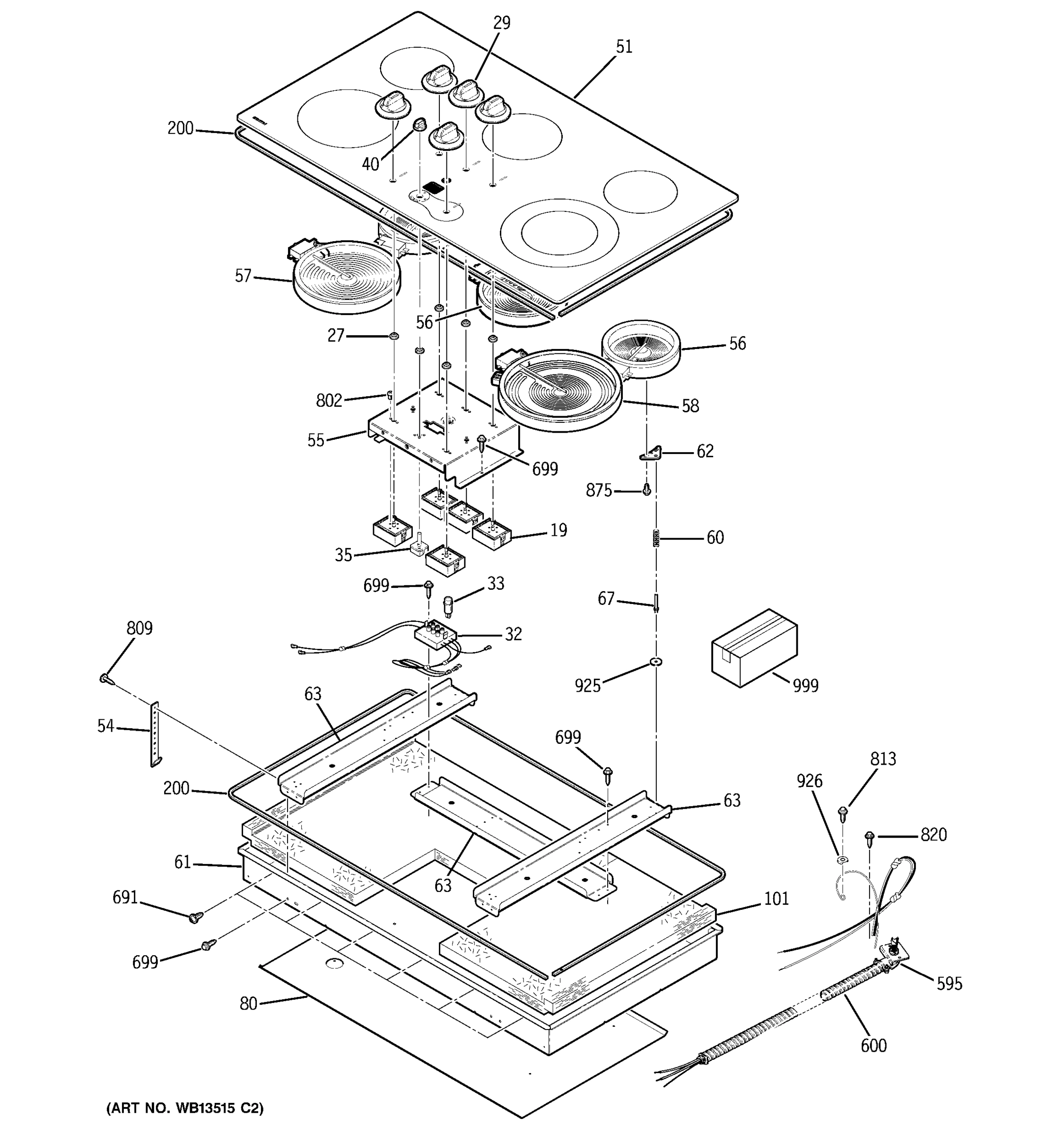 COOKTOP PARTS