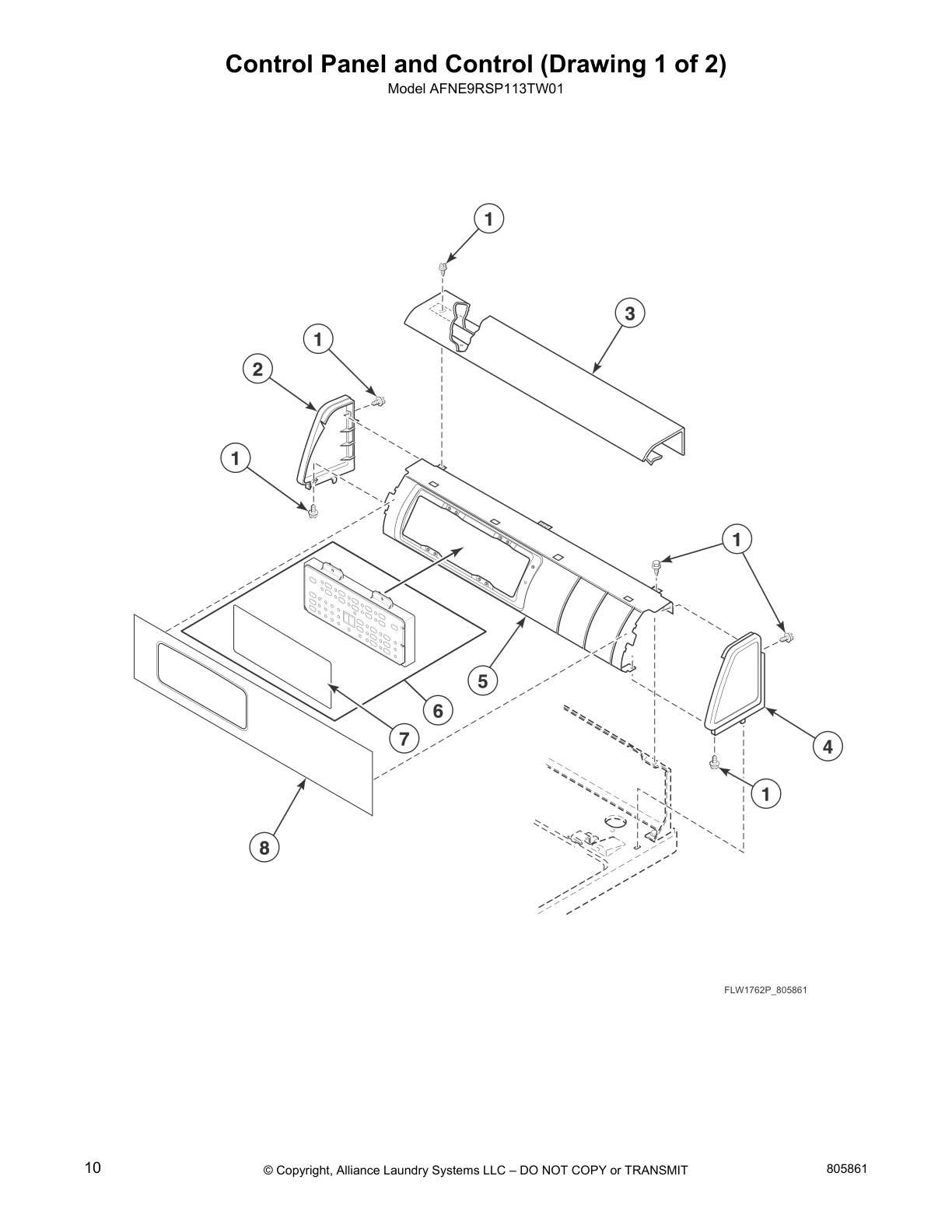 Control Panel and Control (Drawing 1 of 2)