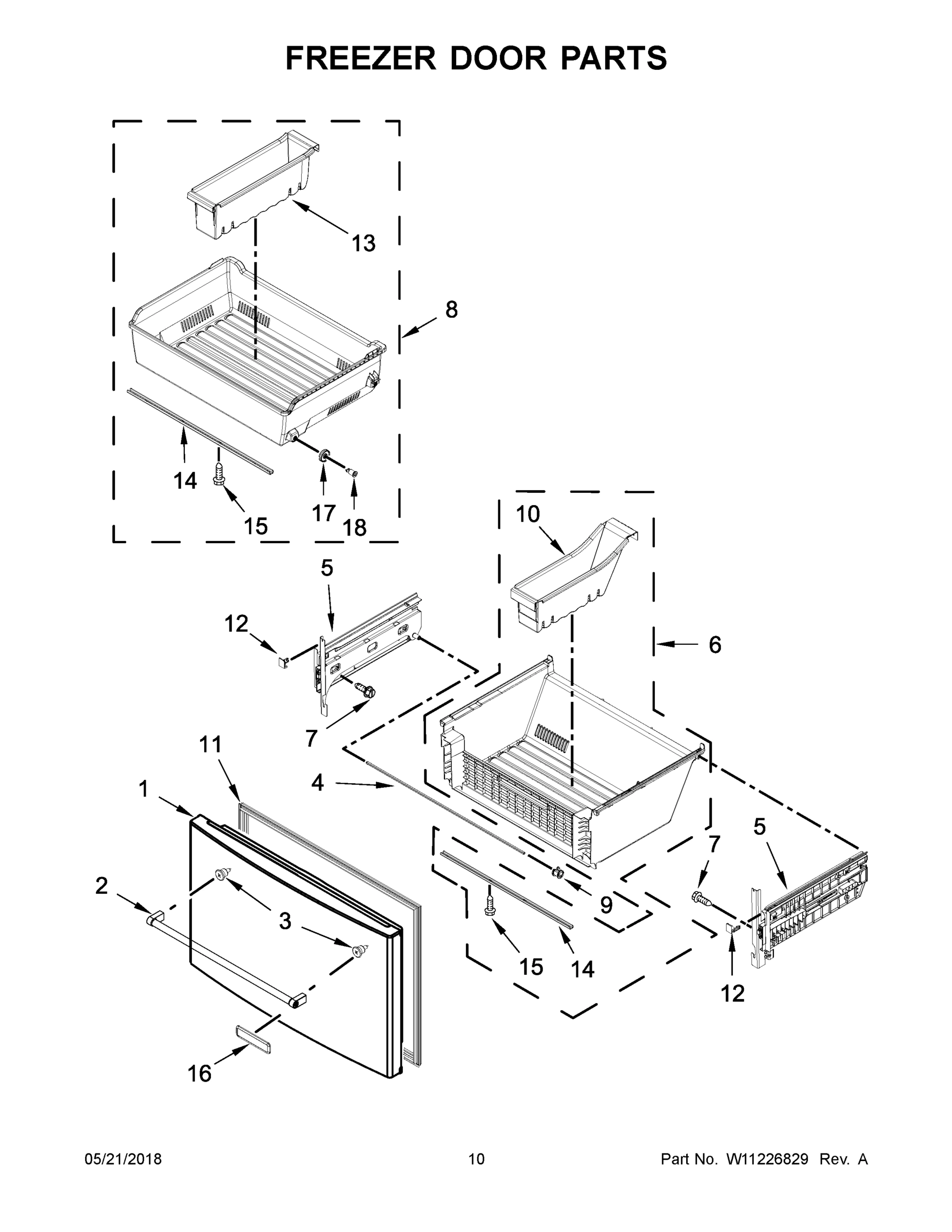 06 - FREEZER DOOR PARTS