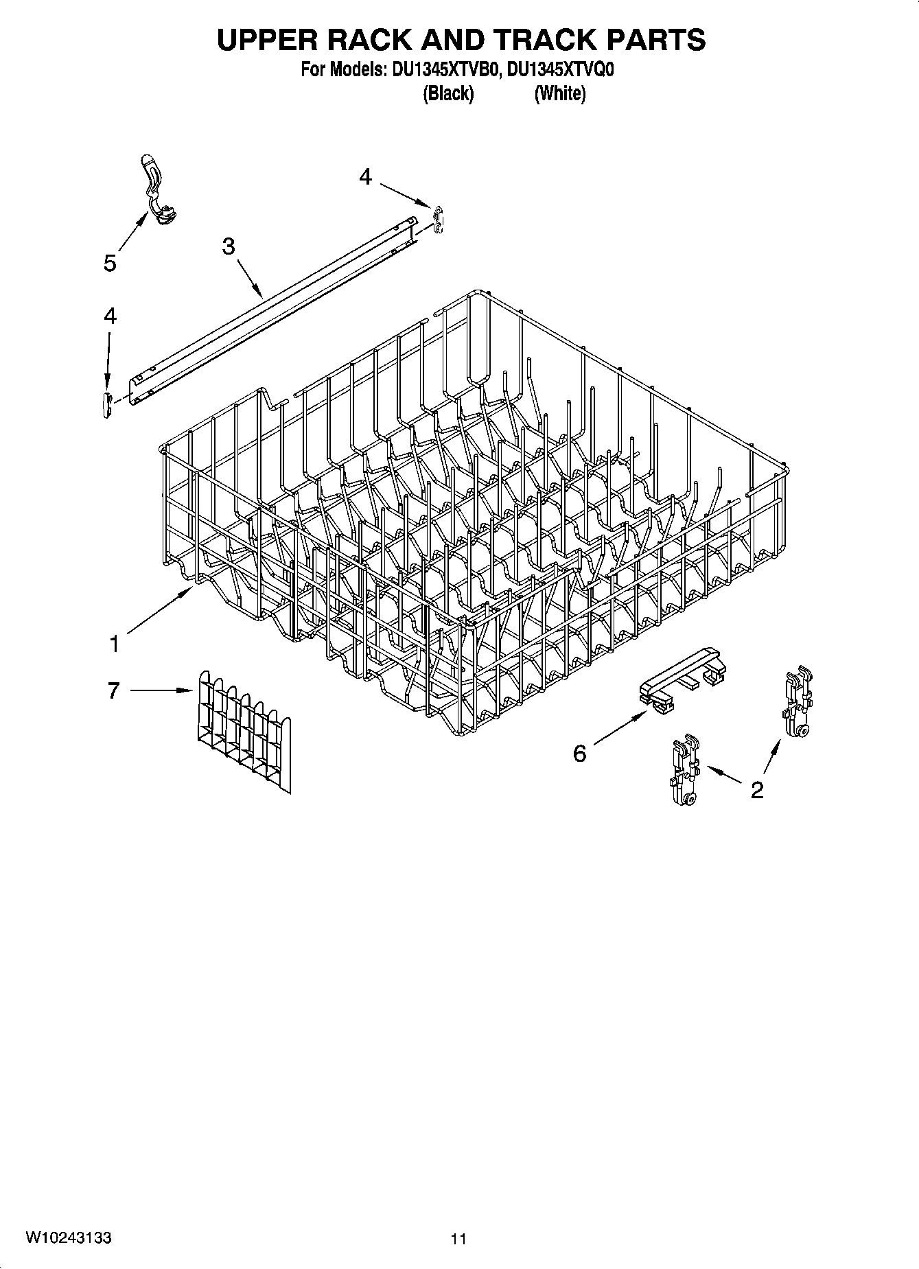 09 - UPPER RACK AND TRACK PARTS