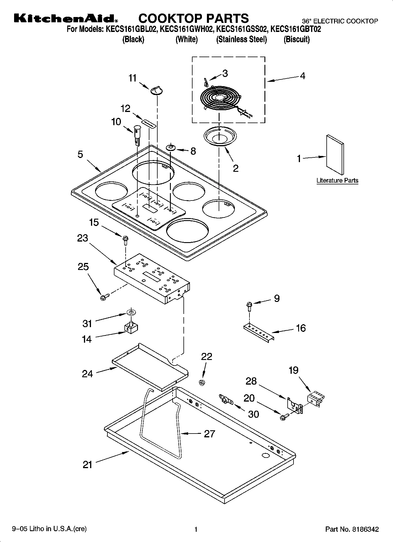 01 - COOKTOP PARTS