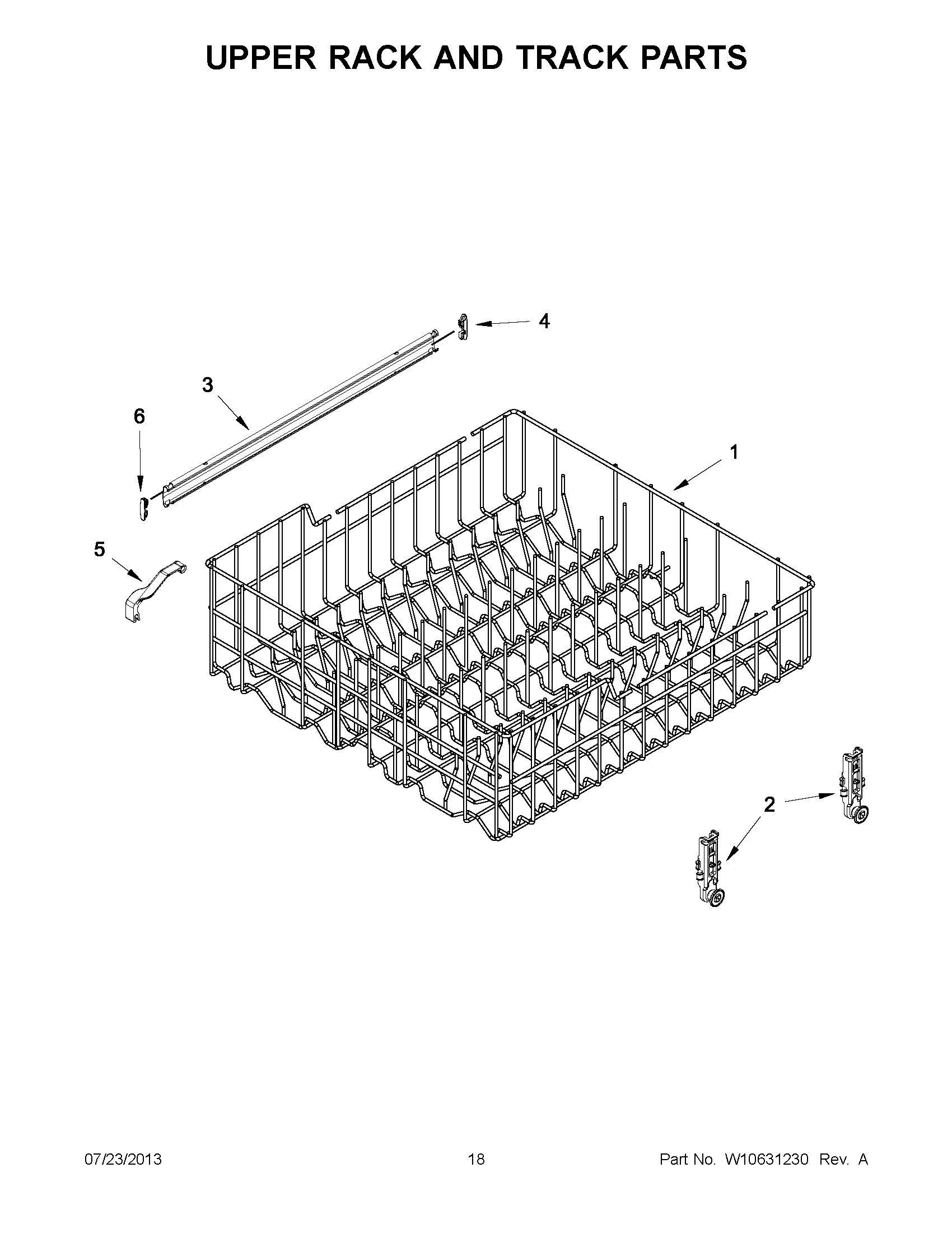 09 - UPPER RACK AND TRACK PARTS