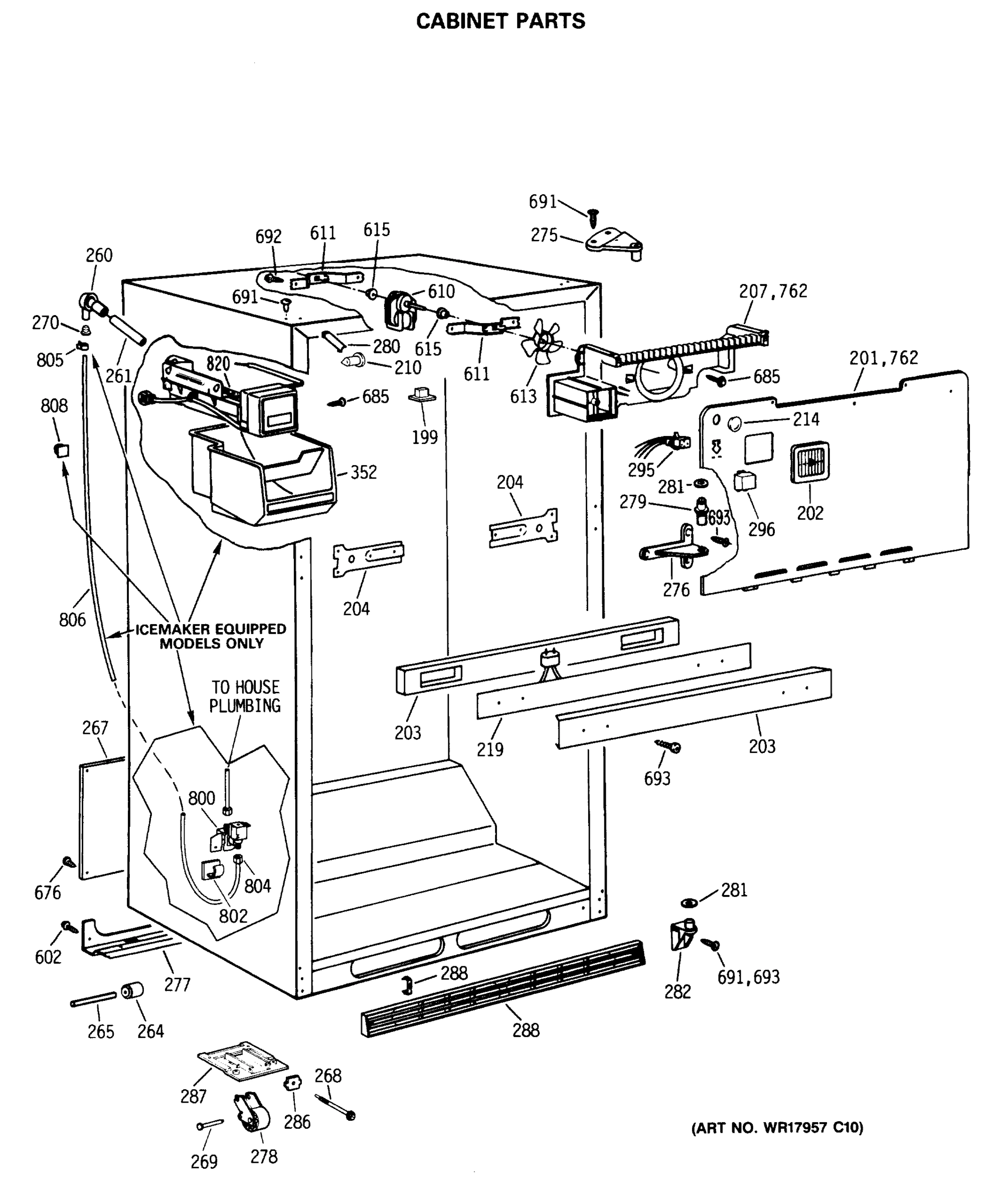 CABINET PARTS