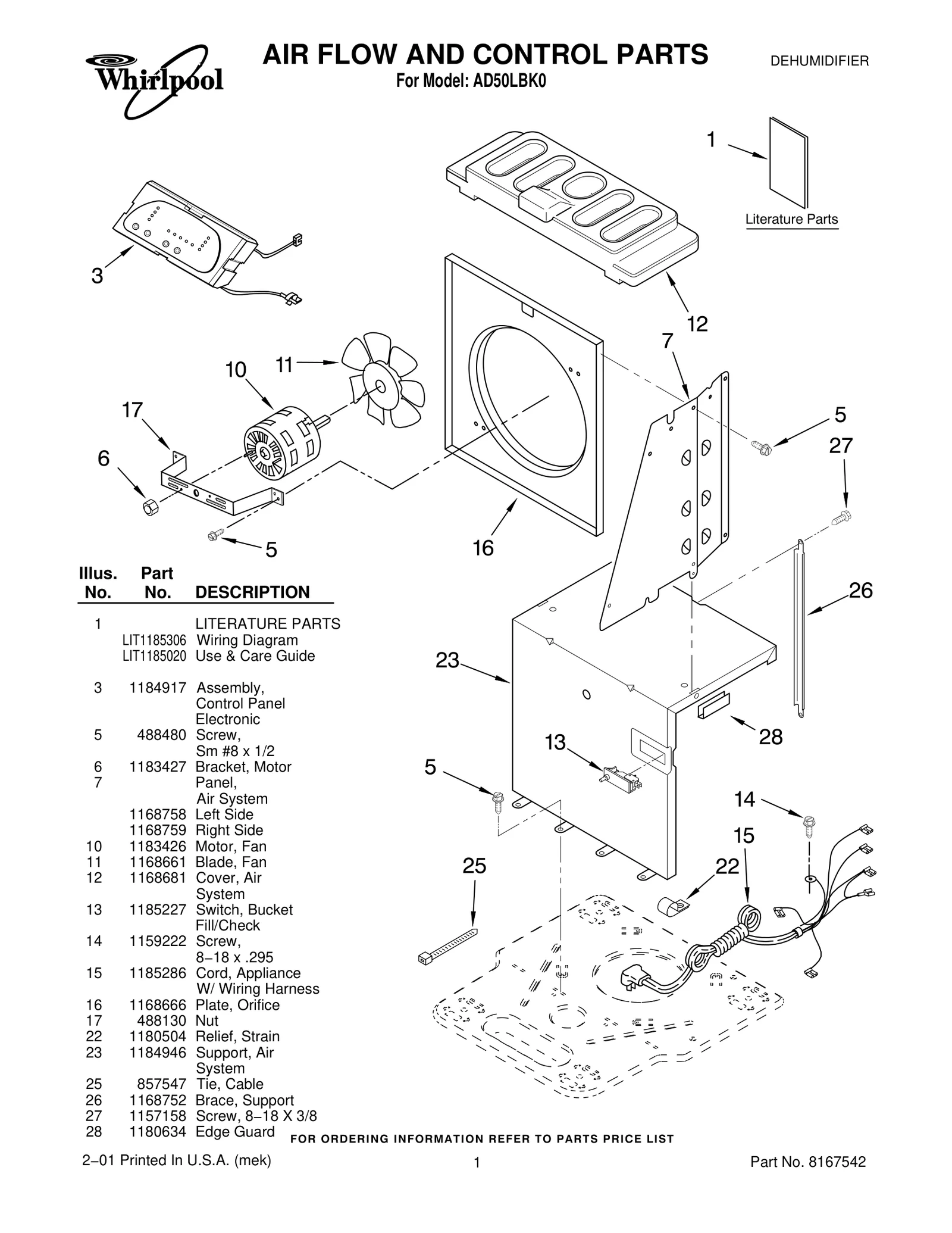 AIR FLOW AND CONTROL PARTS