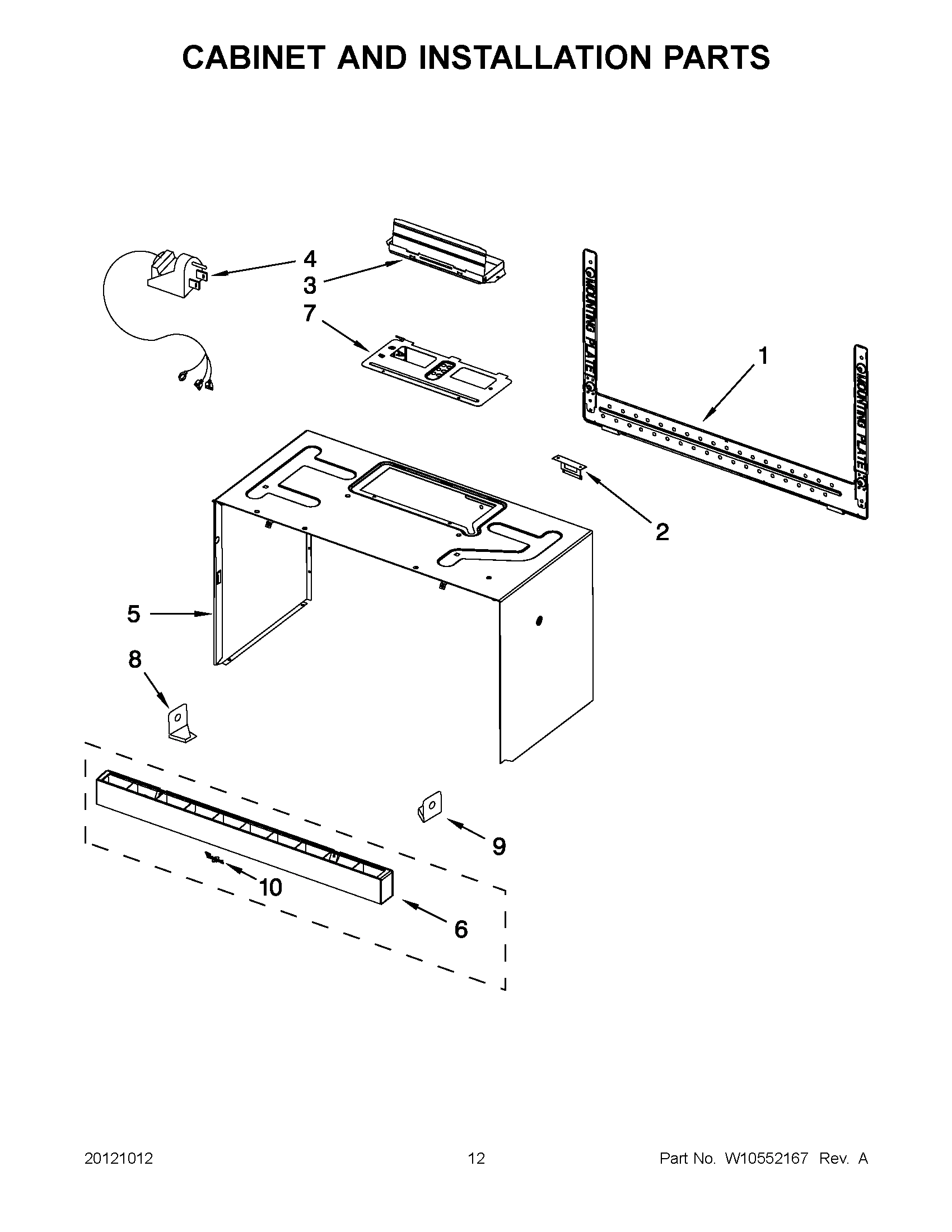 06 - CABINET AND INSTALLATION PARTS