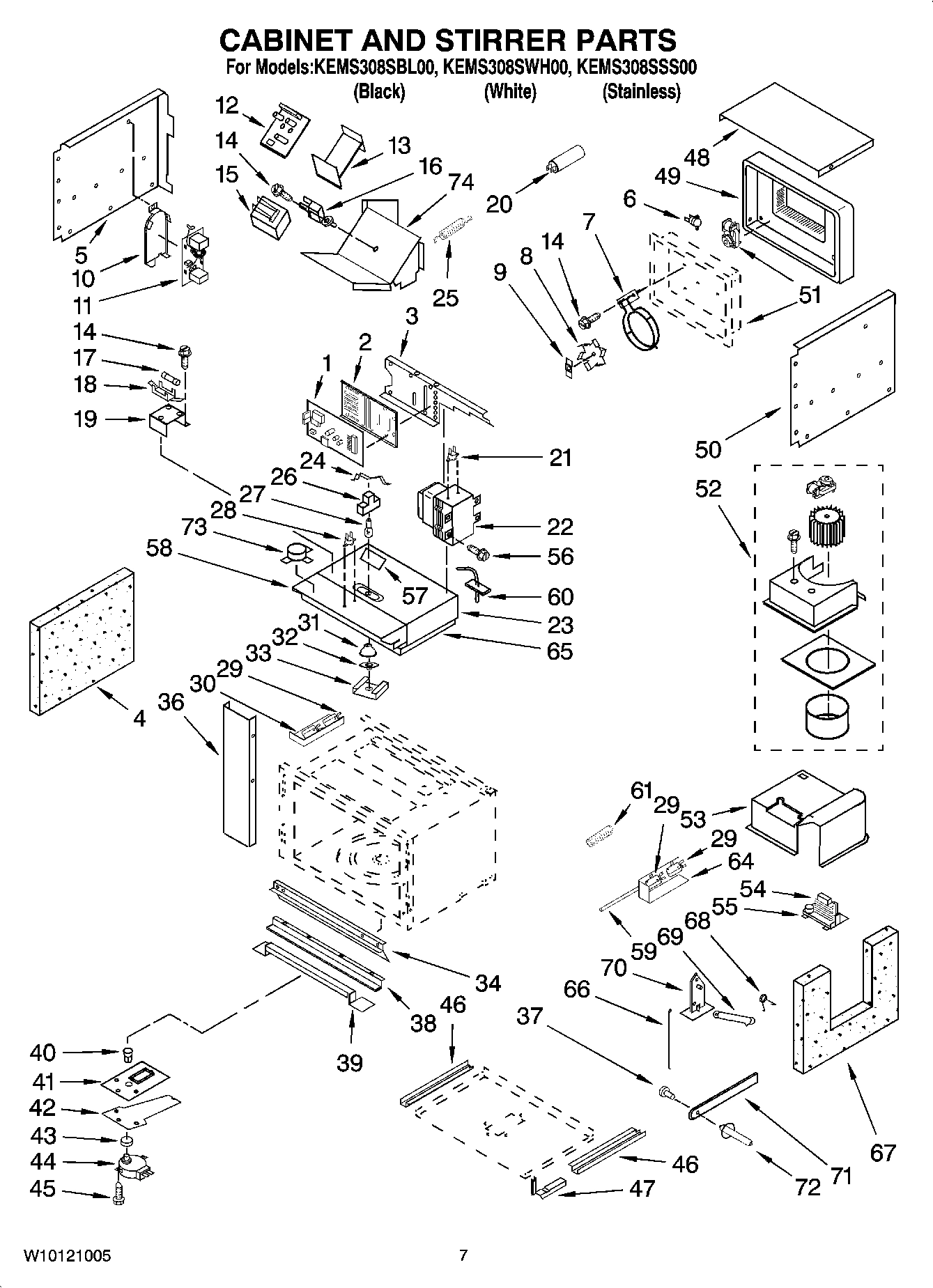 06 - CABINET AND STIRRER PARTS