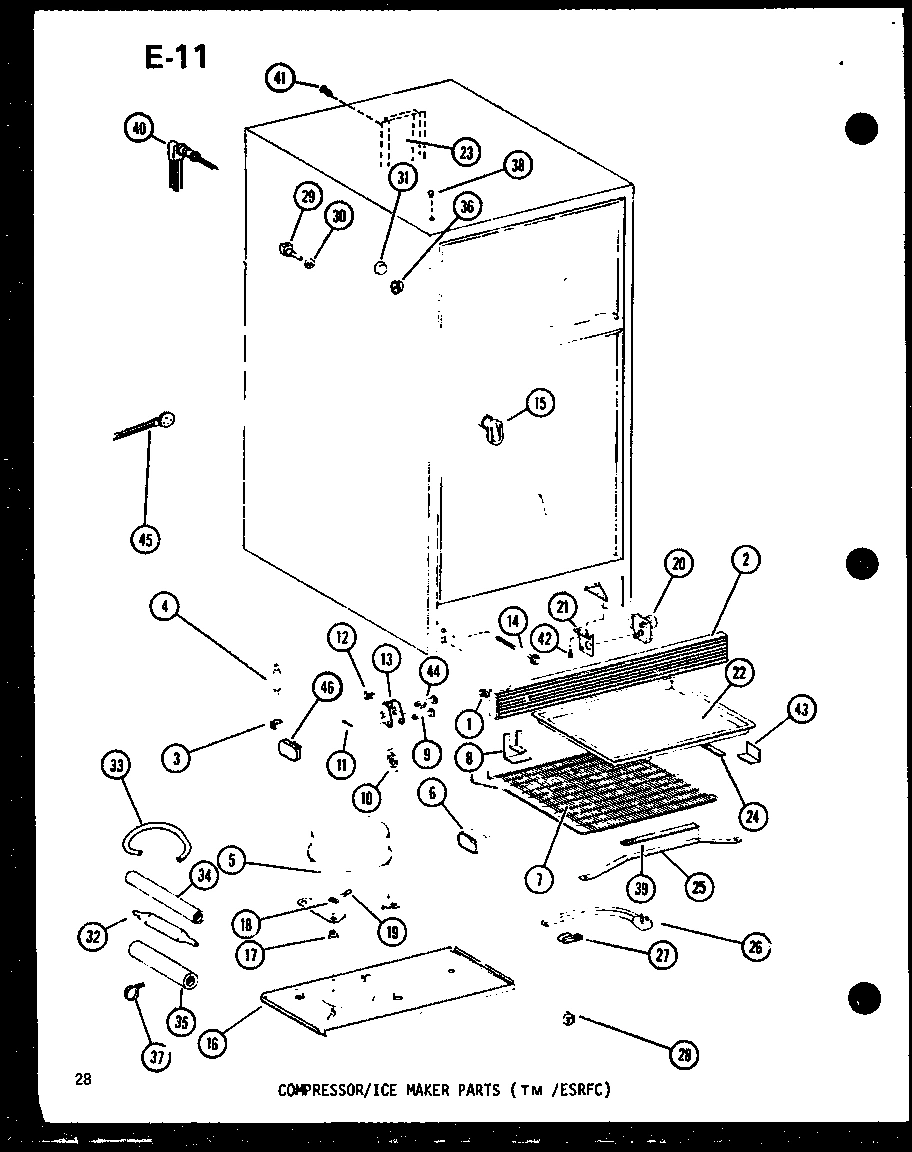 01 - COMPRESSOR/ICE MAKER PARTS (TM /ESRFC)