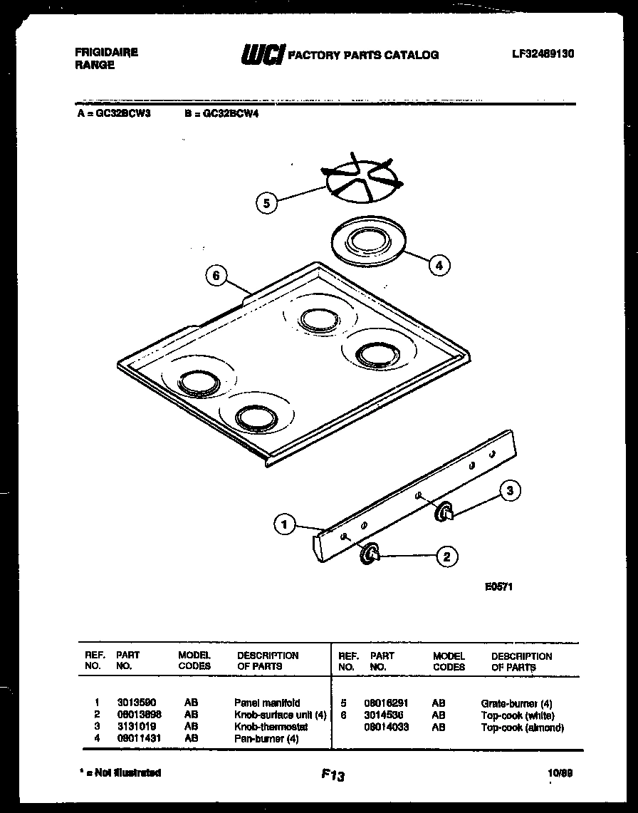 03 - COOKTOP PARTS