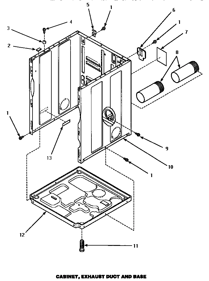 03 - CABINET, EXHAUST DUCT & BASE