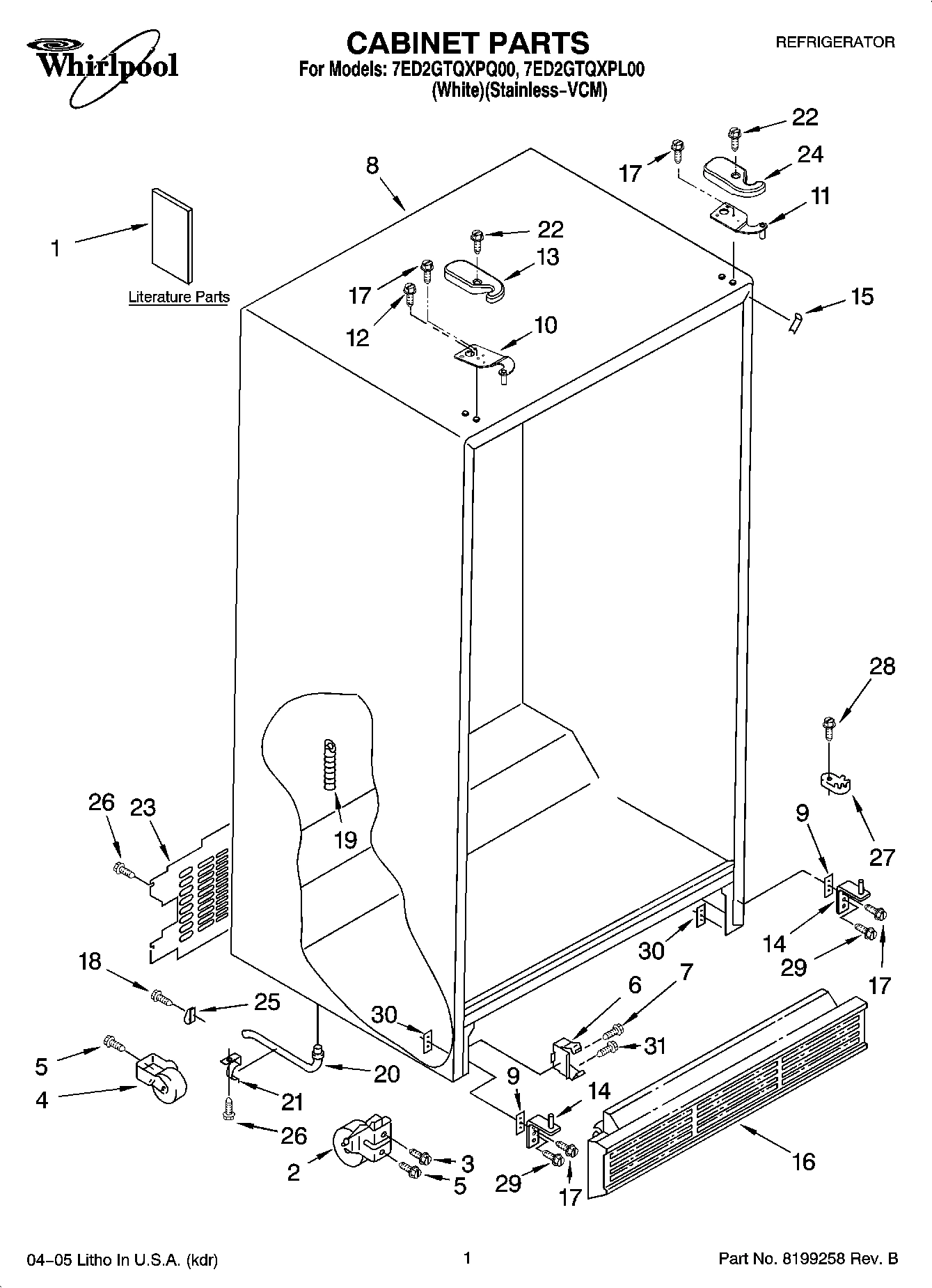 01 - CABINET PARTS