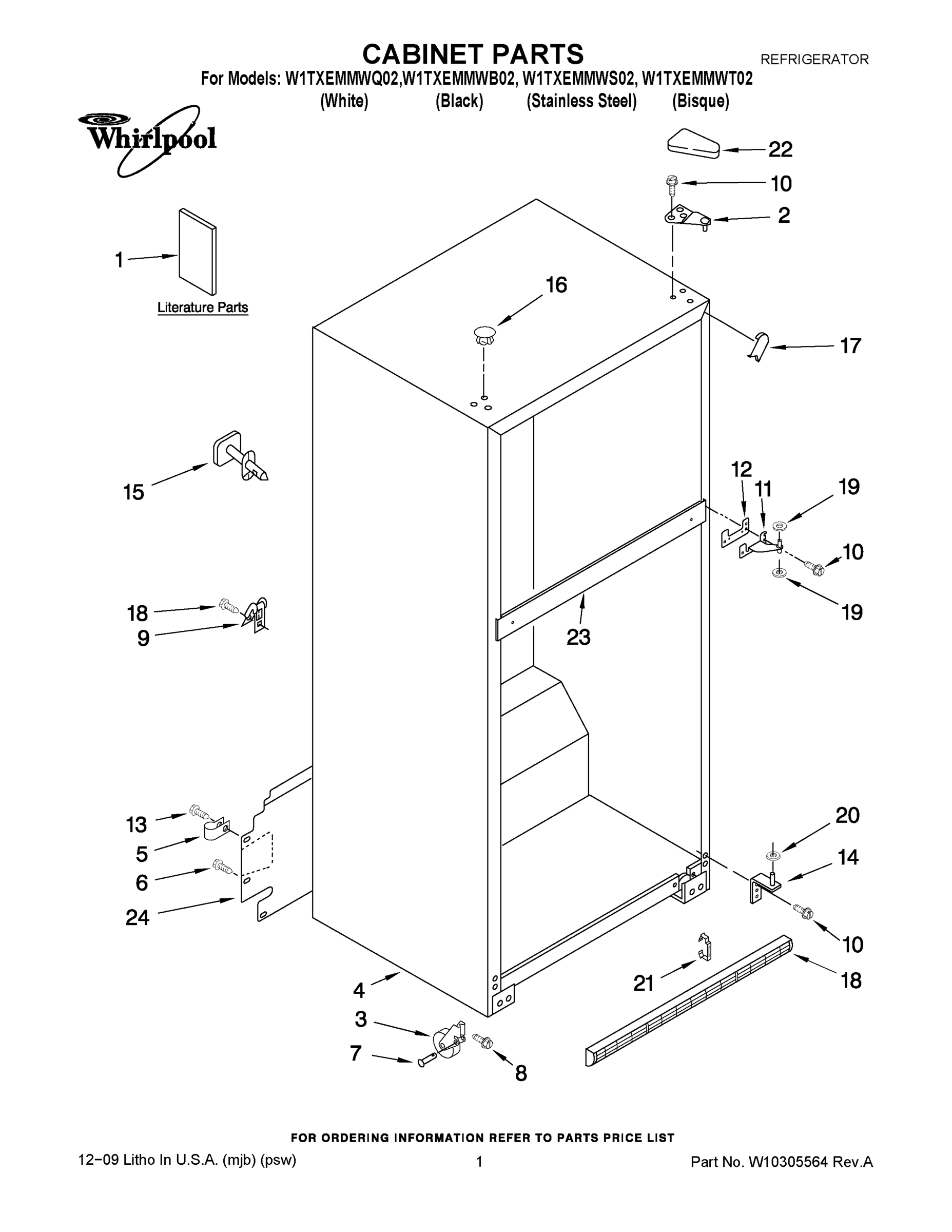 01 - CABINET PARTS