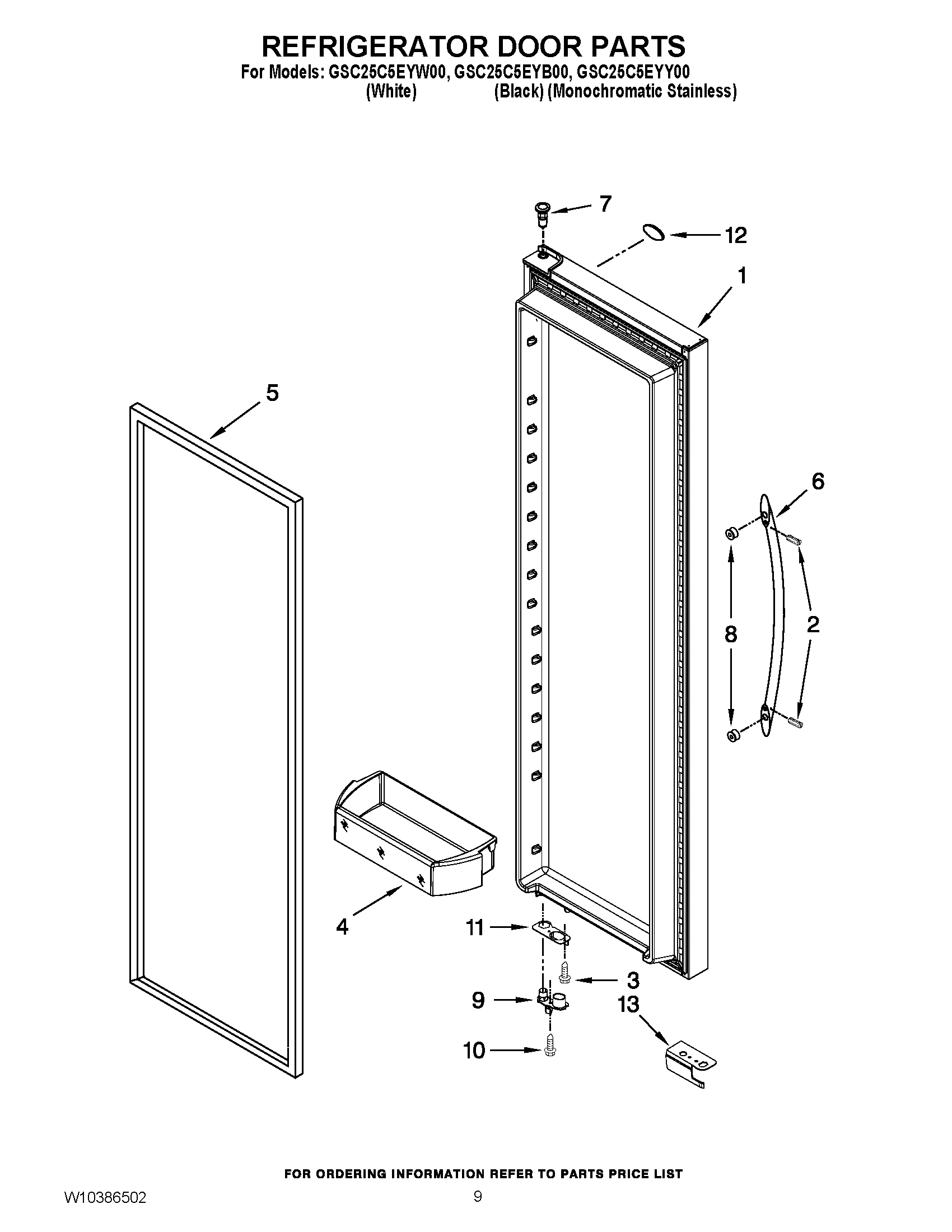 06 - REFRIGERATOR DOOR PARTS