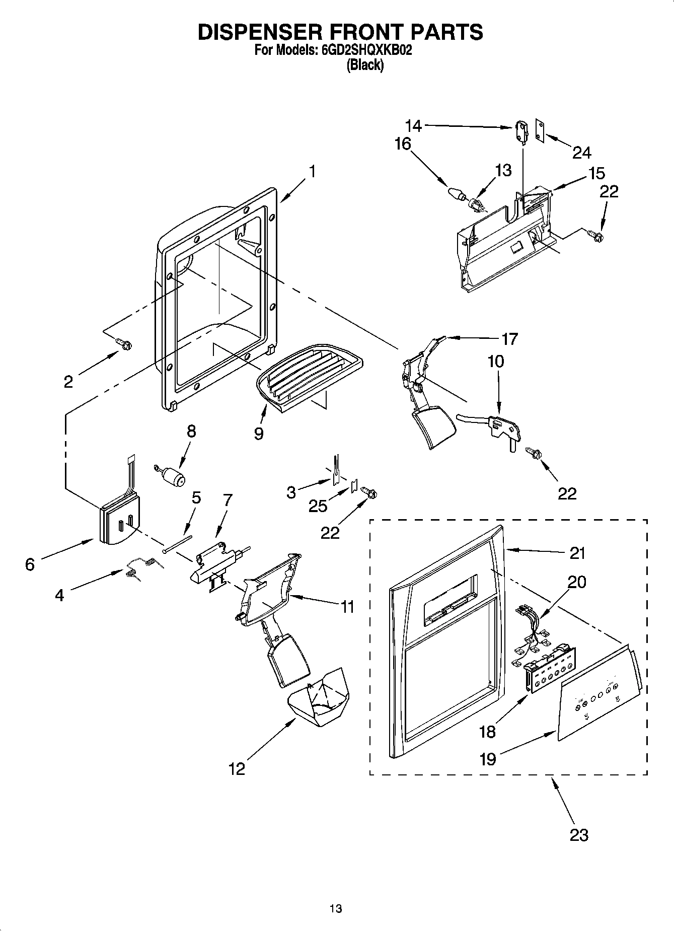 09 - DISPENSER FRONT PARTS
