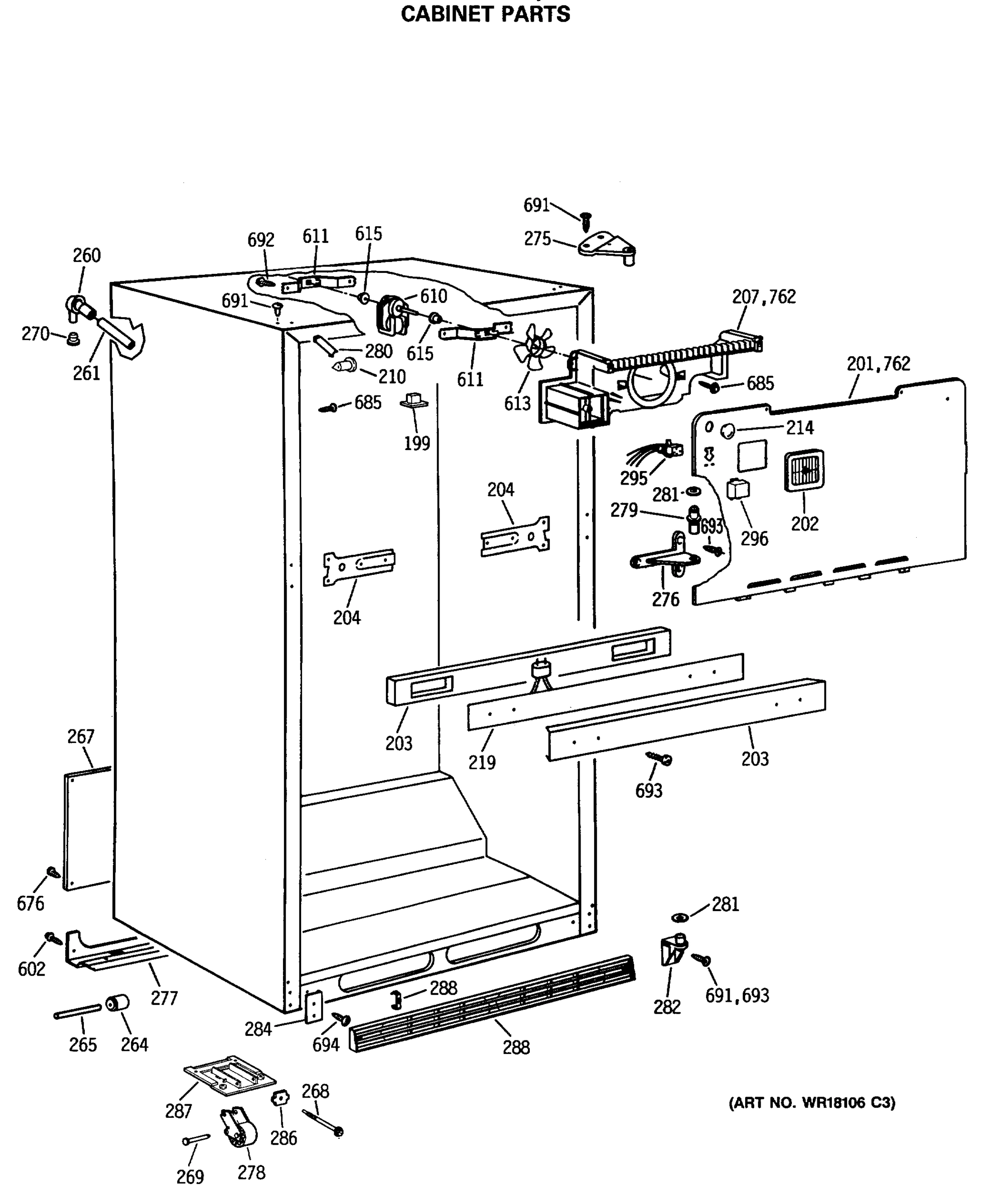 CABINET PARTS