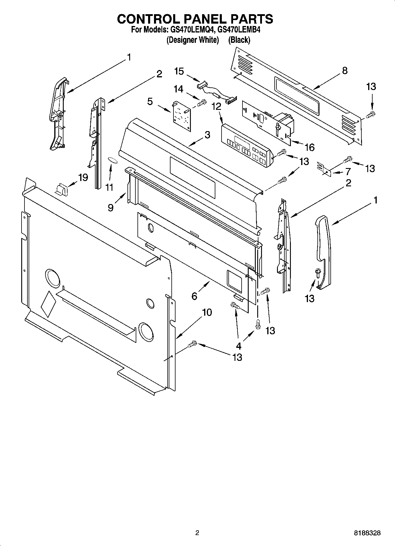 02 - CONTROL PANEL PARTS