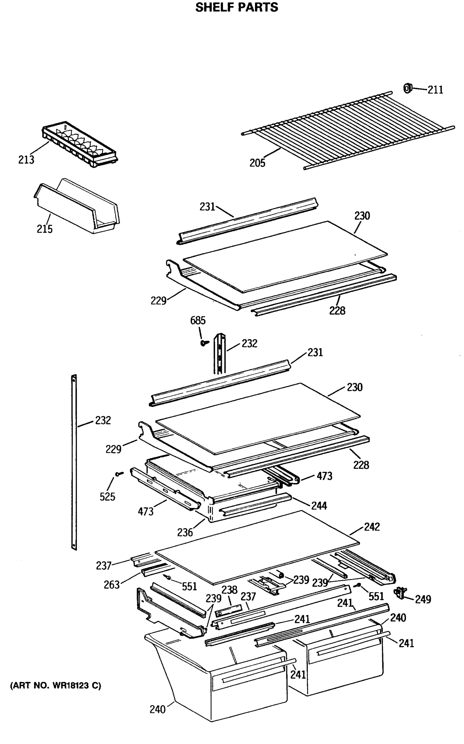 SHELF PARTS