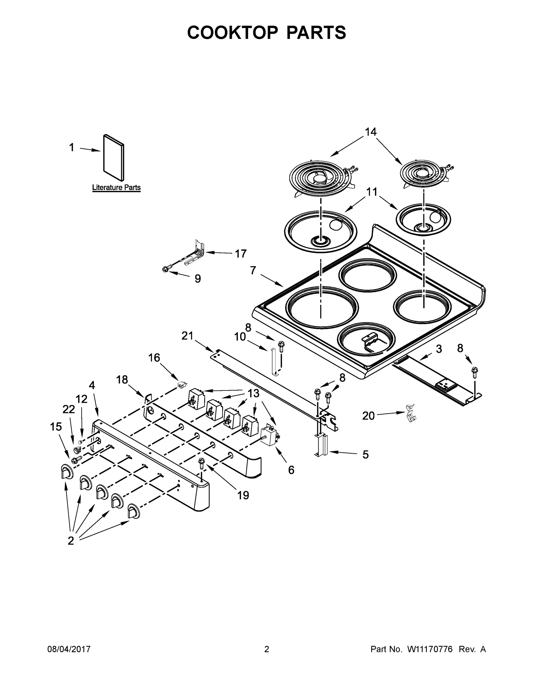 02 - COOKTOP PARTS