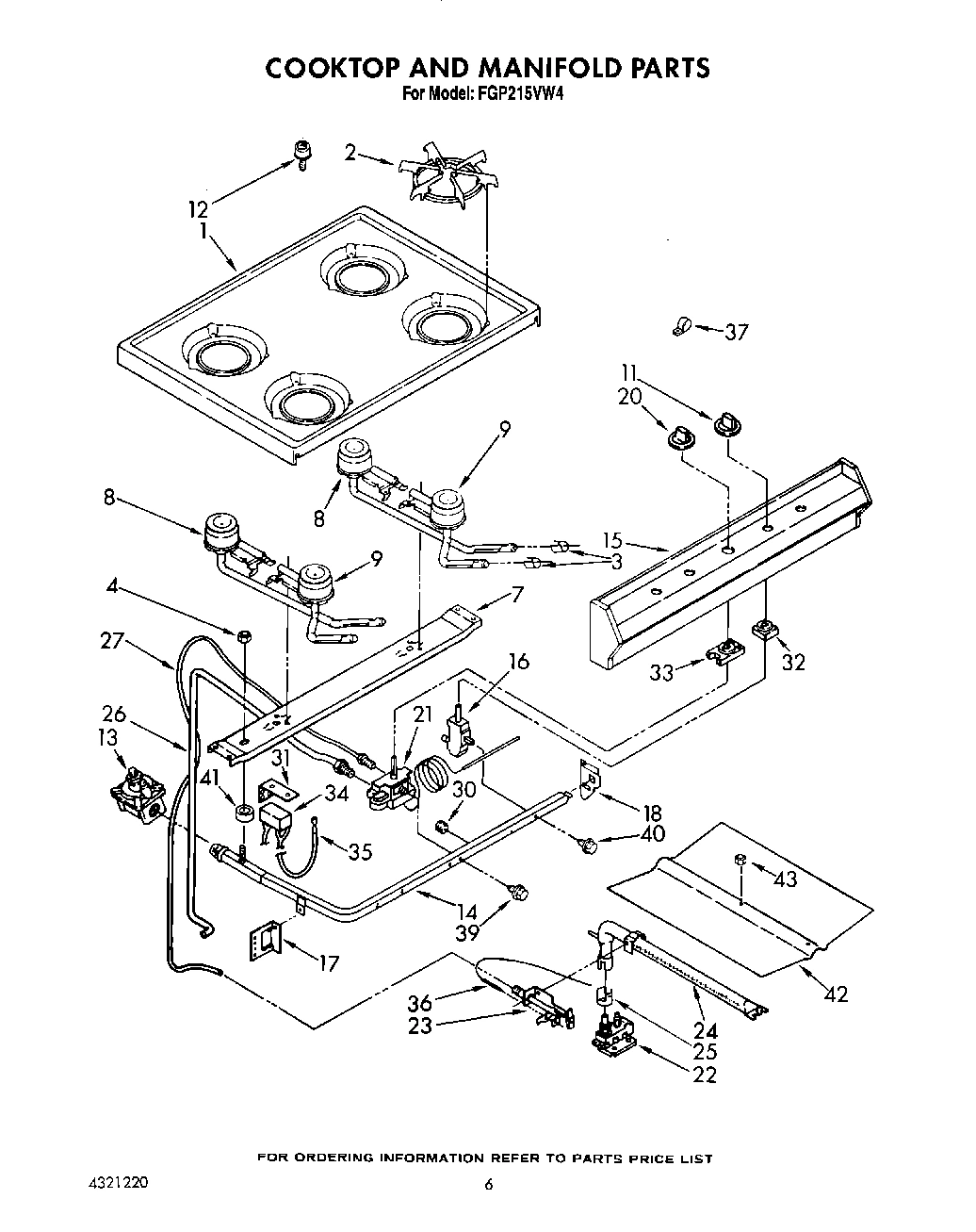 05 - COOKTOP AND MANIFOLD, LIT/OPTIONAL