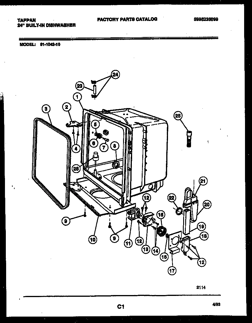 05 - TUB AND FRAME PARTS
