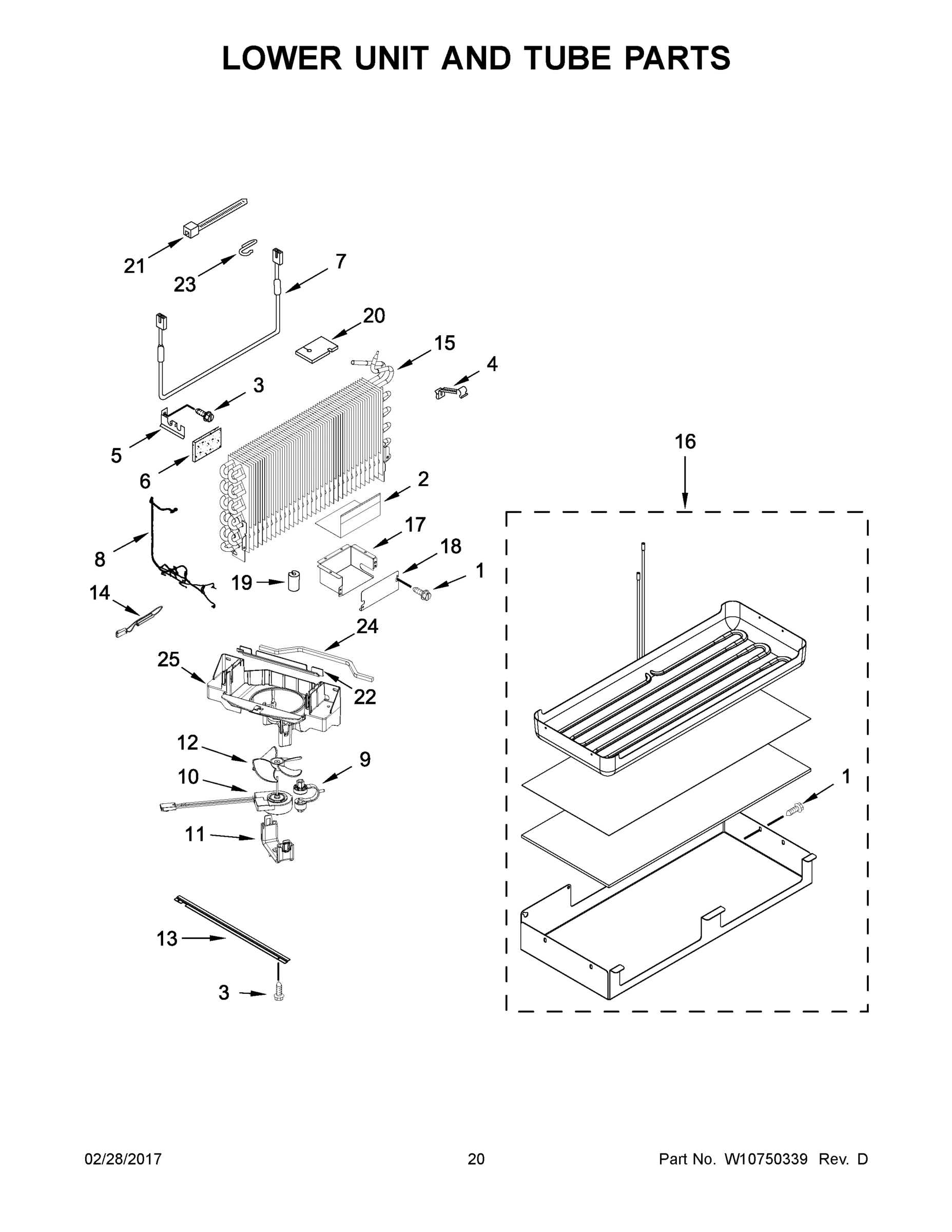 11 - LOWER UNIT AND TUBE PARTS