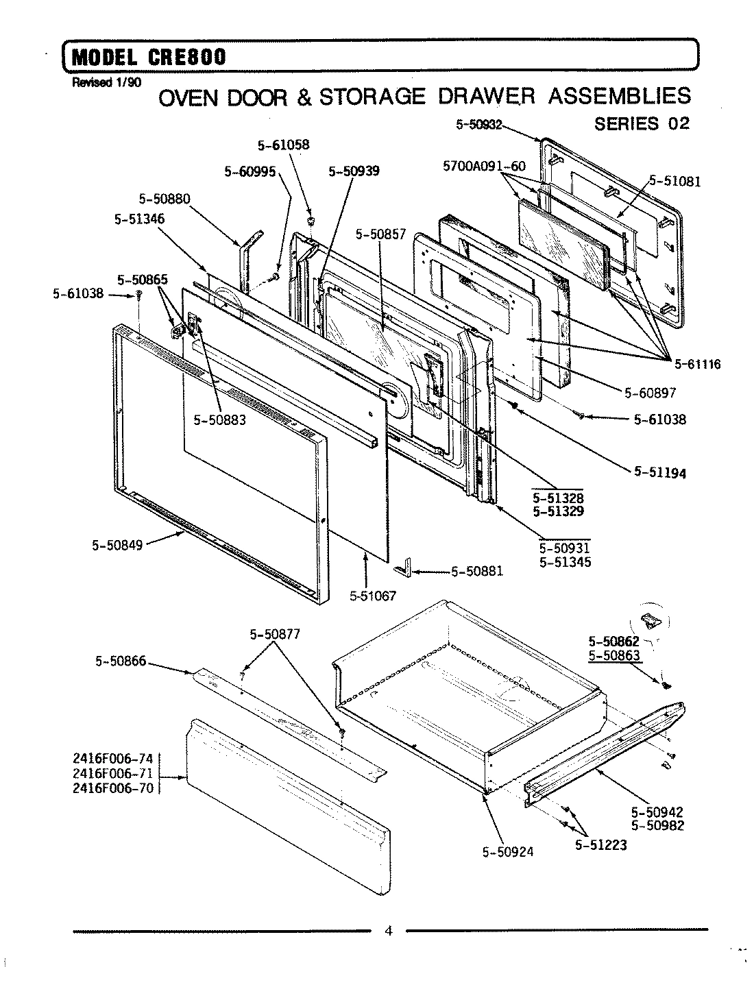 02 - DOOR & DRAWER ASSEMBLY
