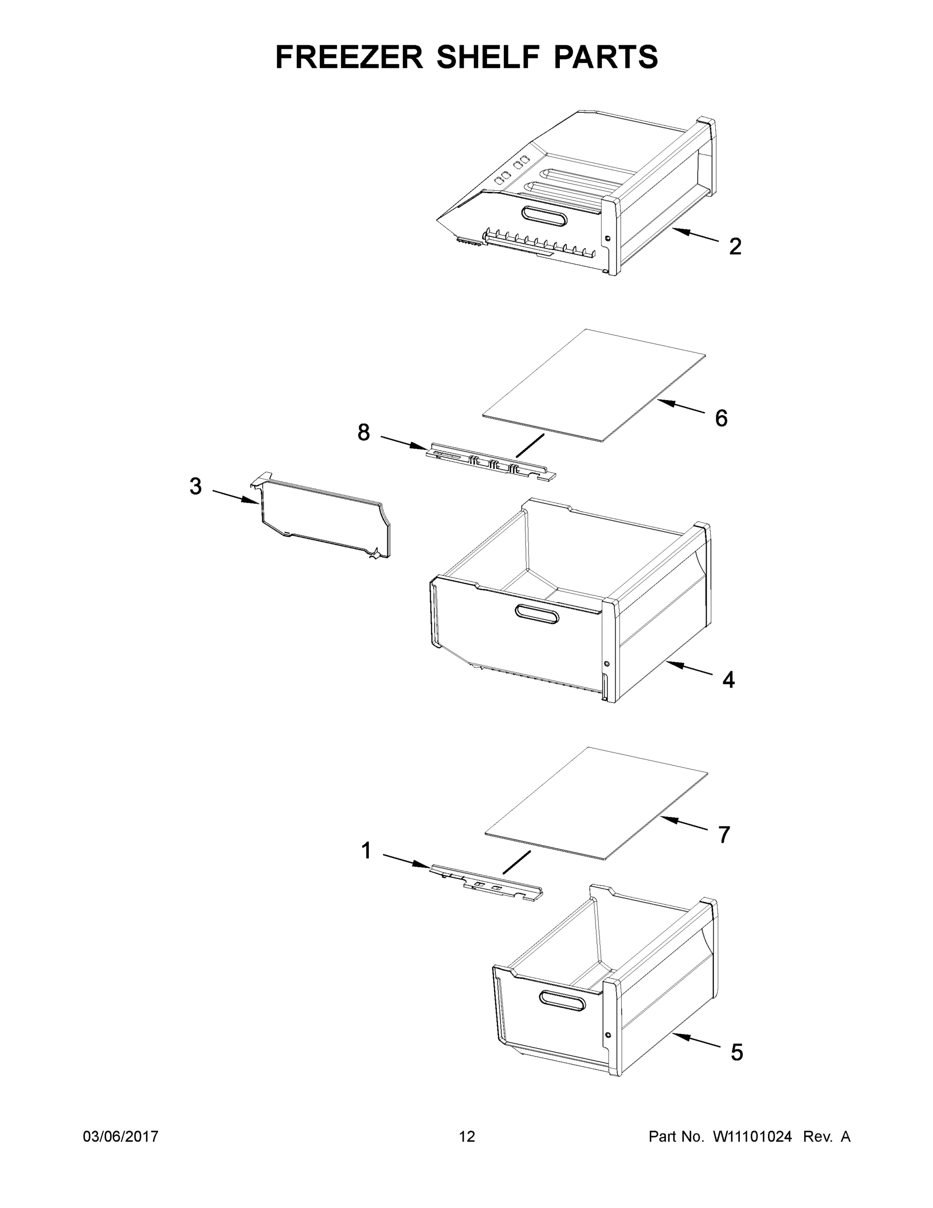07 - FREEZER SHELF PARTS