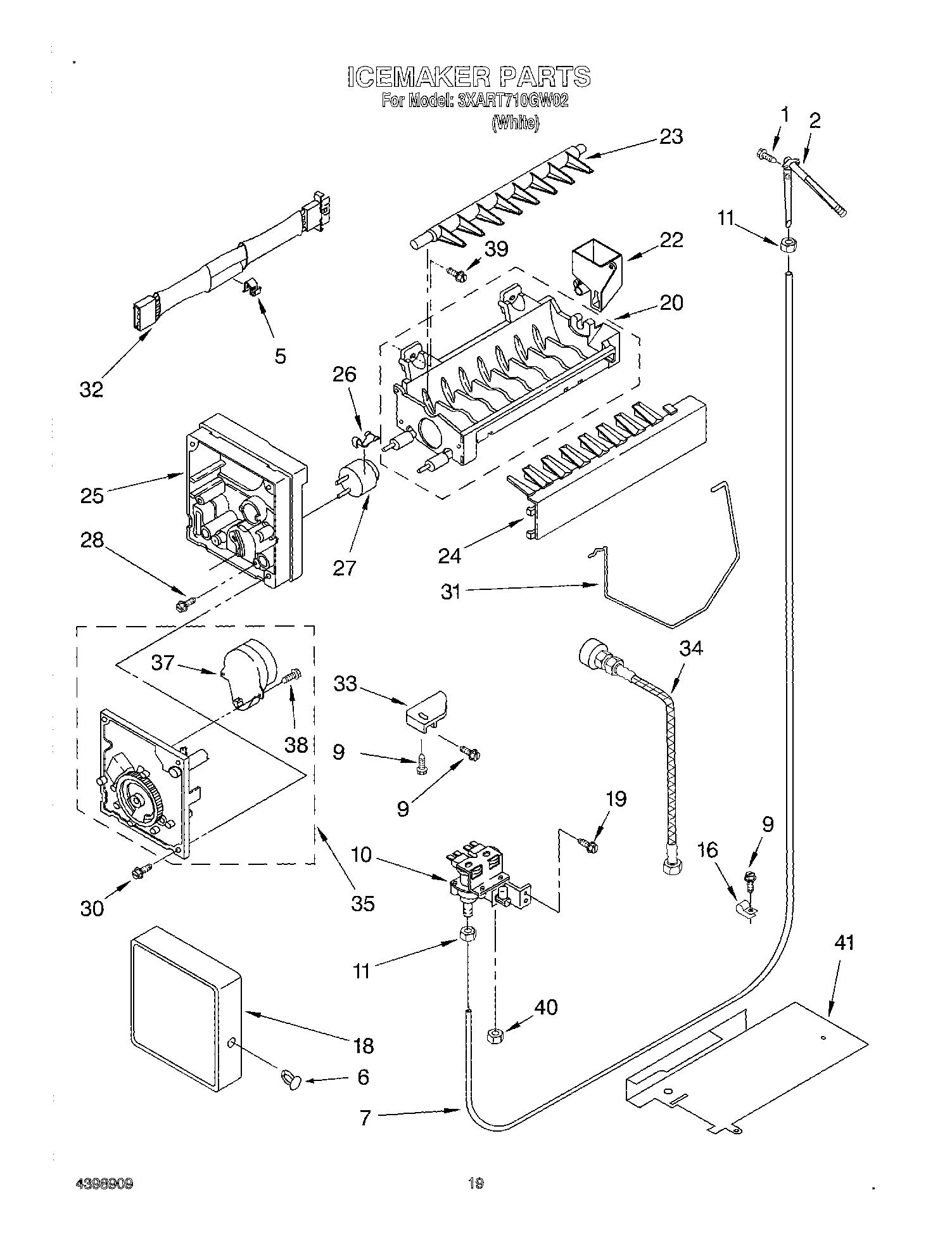 11 - ICE MAKER, OPTIONAL