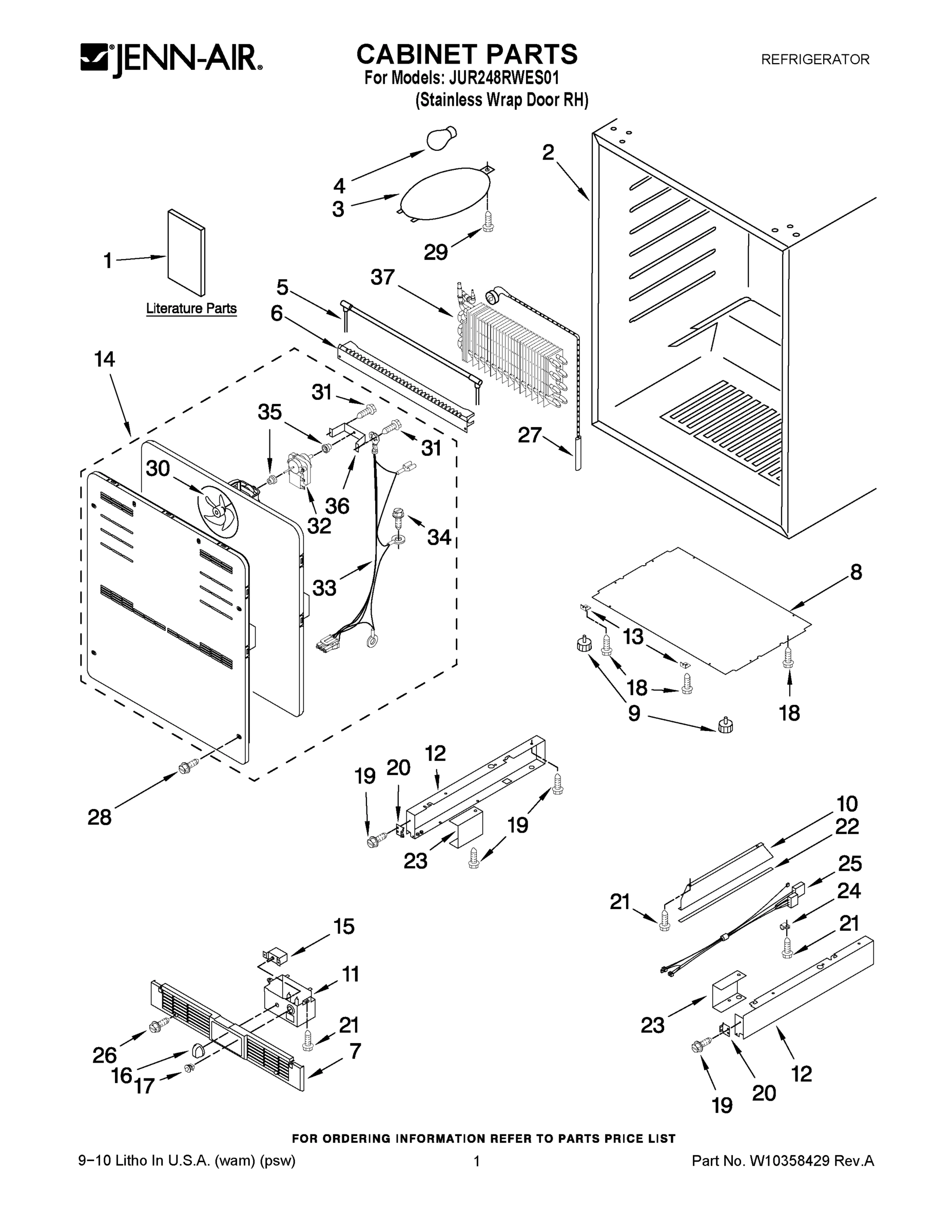 01 - CABINET PARTS